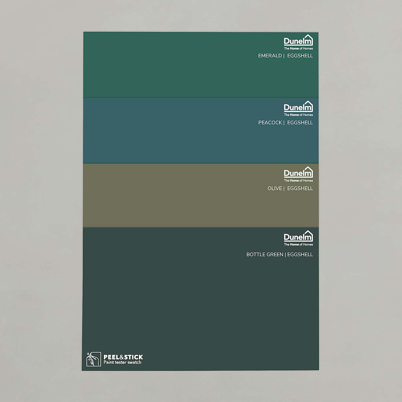 Eggshell Dark Green Paint Sample Bundle
