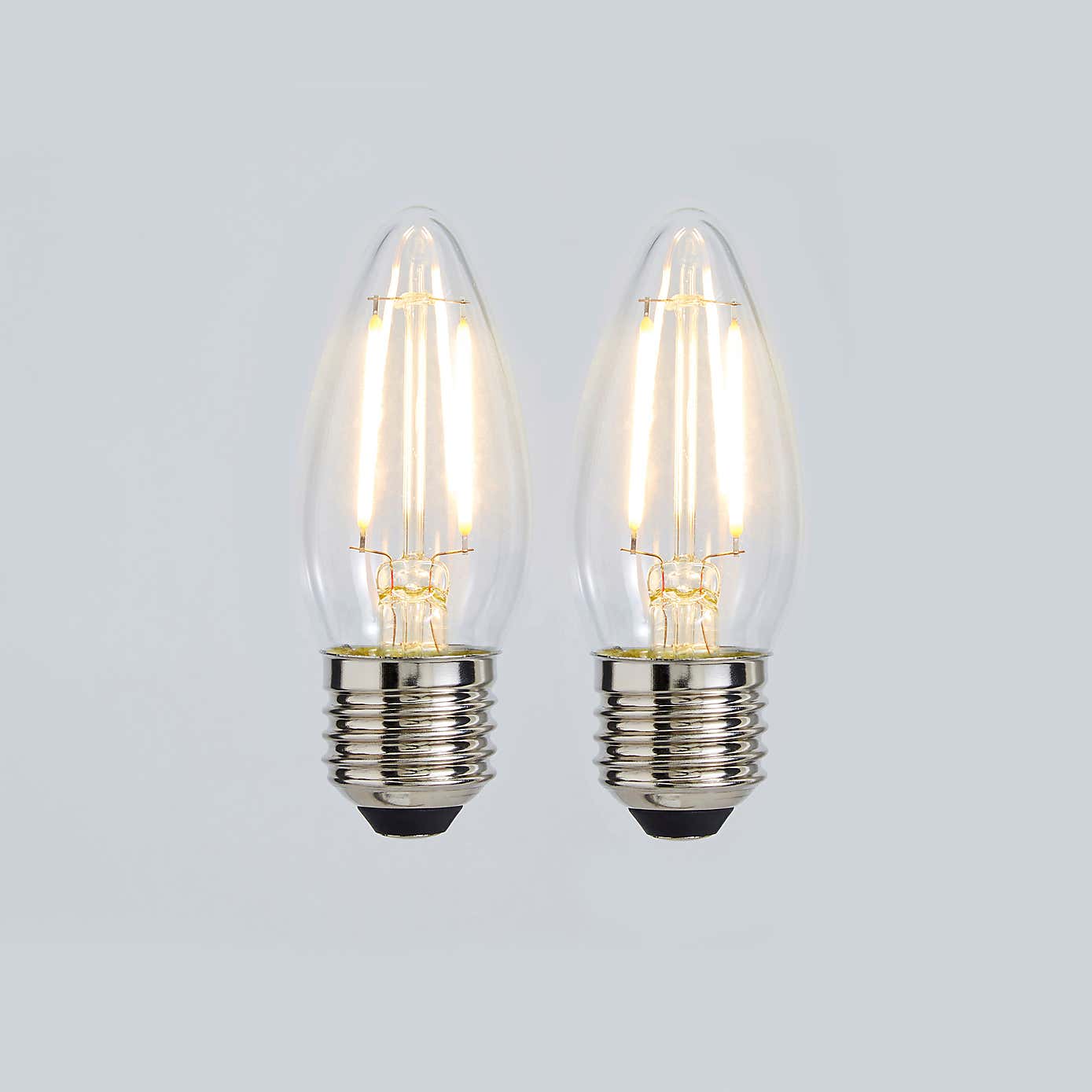 Status 2.5W Filament ES Candle Bulb 2 Pack