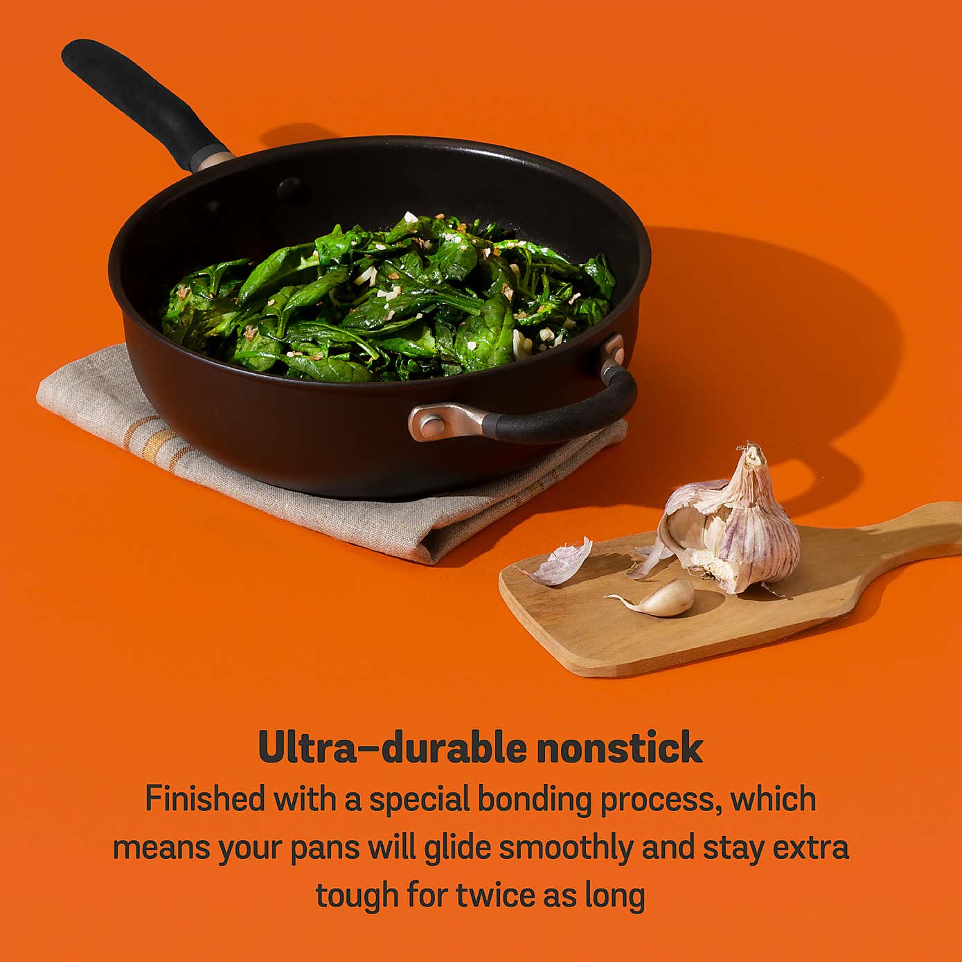 Meyer Accent Non-Stick Hard Anodised Aluminium Chef's Pan, 26cm