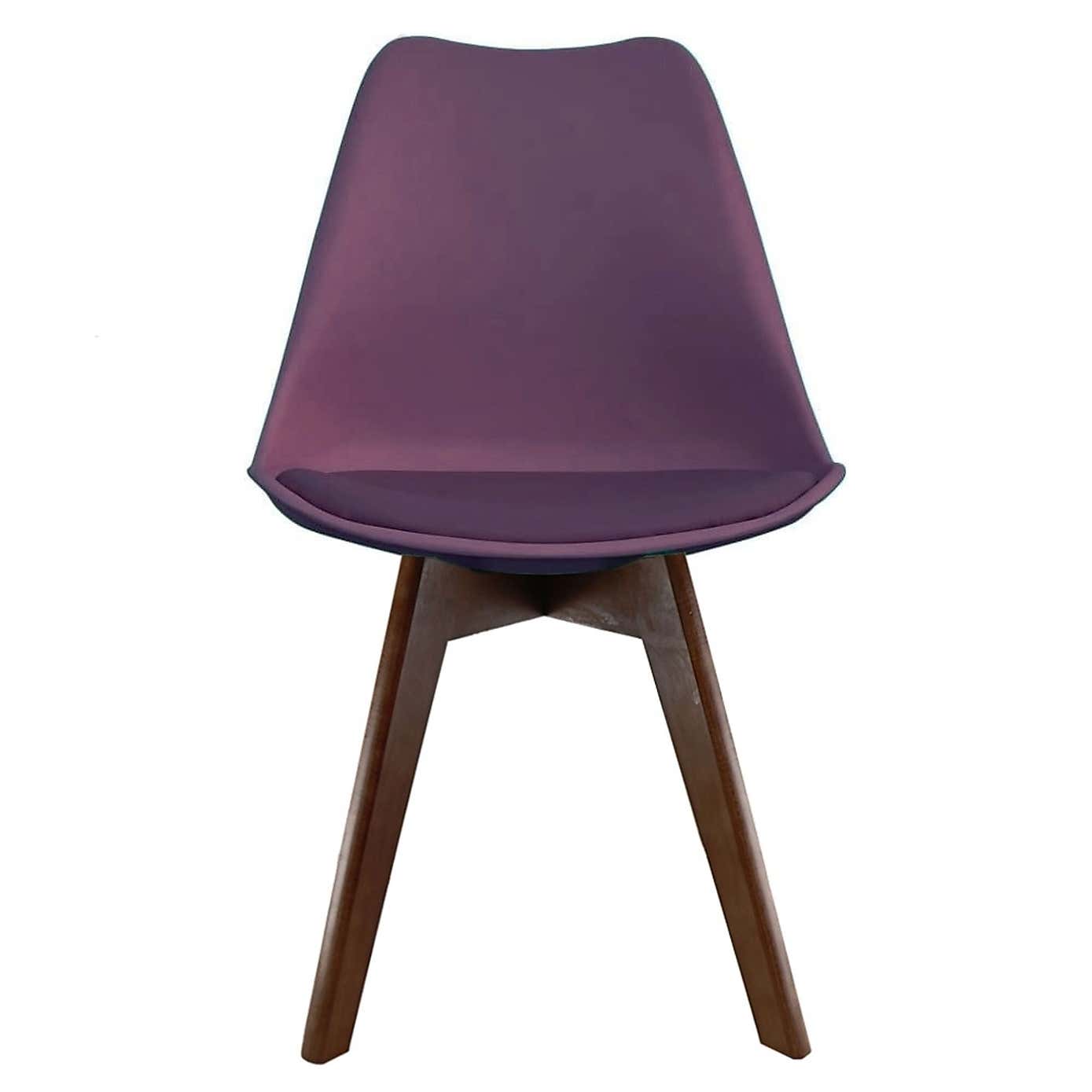Fusion Living Soho Plastic Dining Chair with Squared Legs