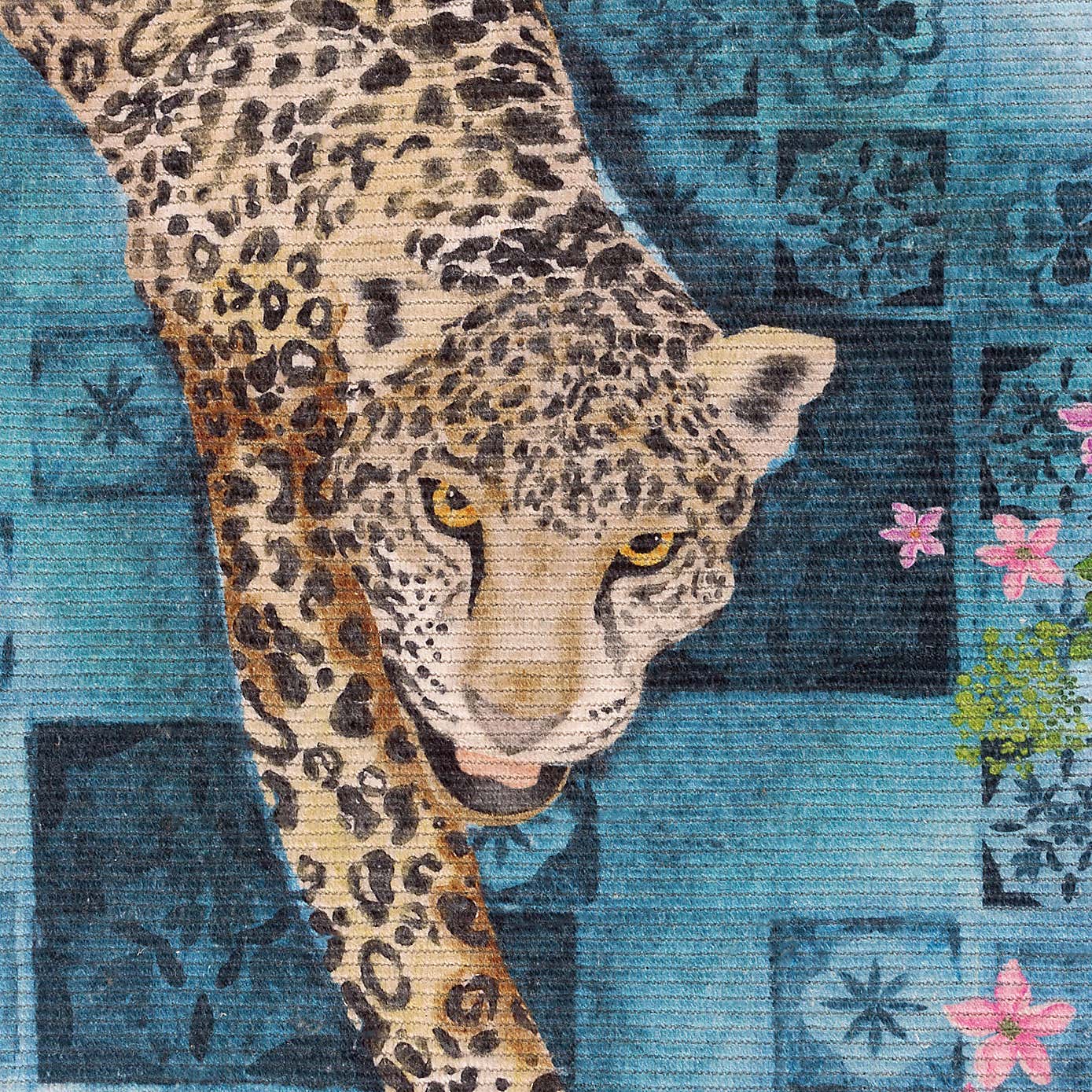 Paoletti Majorelle Leopard Indoor Outdoor Rug