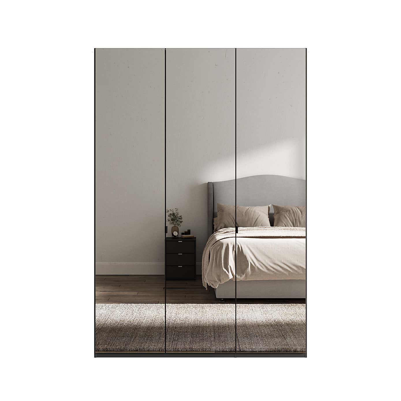 Wiemann Kahla 3 Door Mirrored Wardrobe
