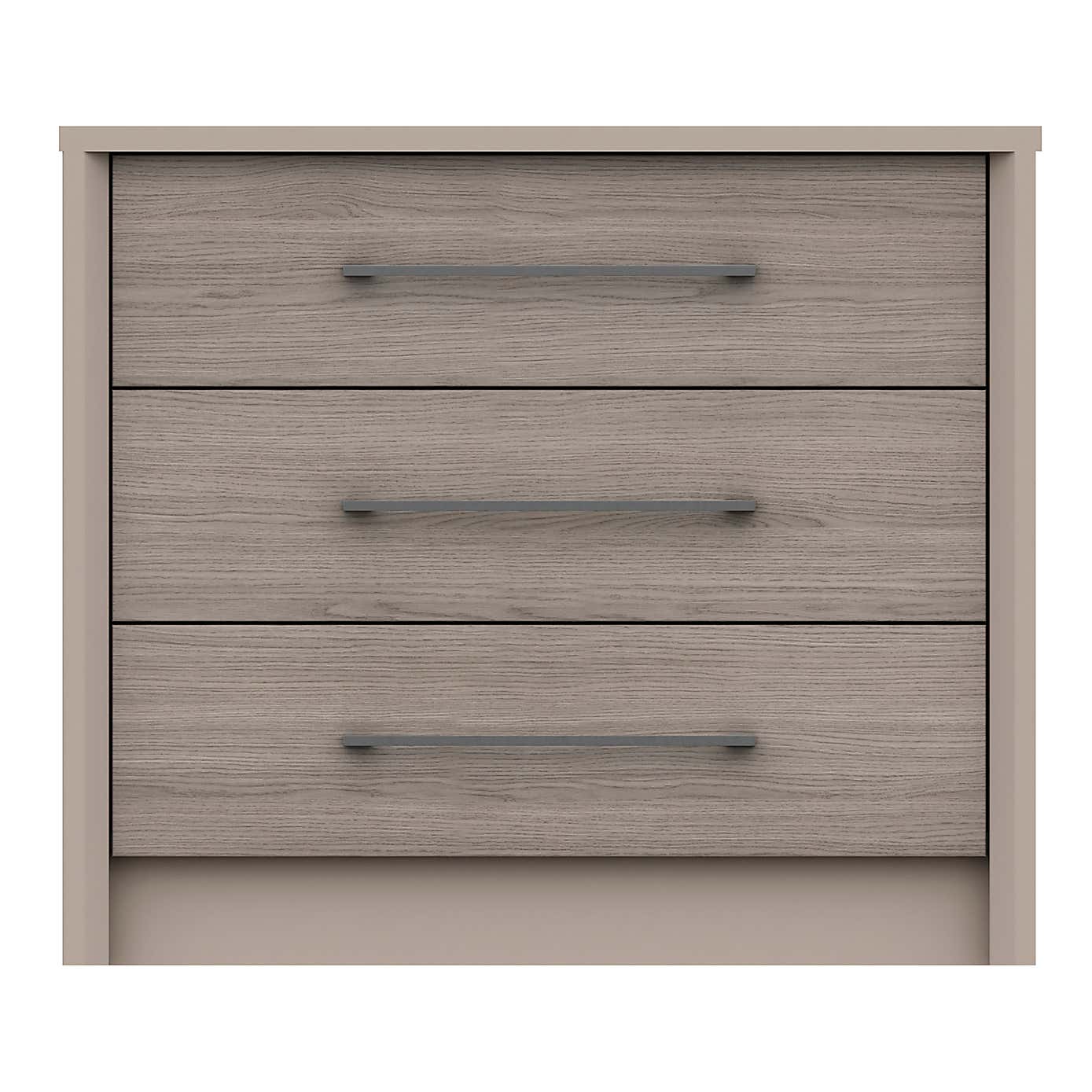 Dolan Grey Oak Effect 3 Drawer Chest