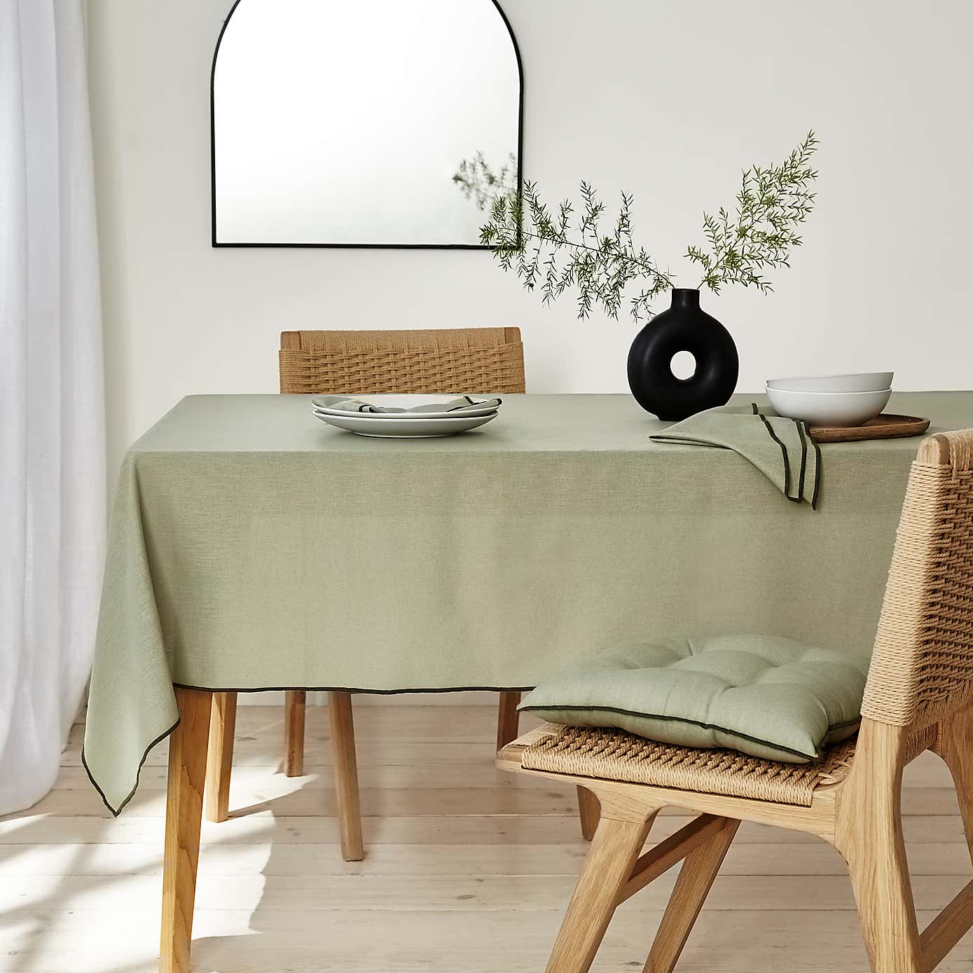 Contrast Stitch Tablecloth
