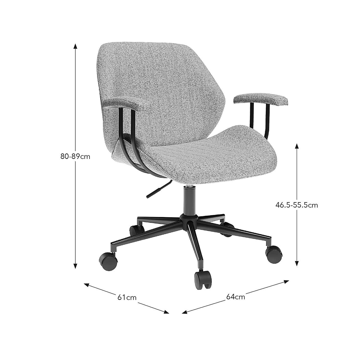 Clement Boucle Fabric Office Chair