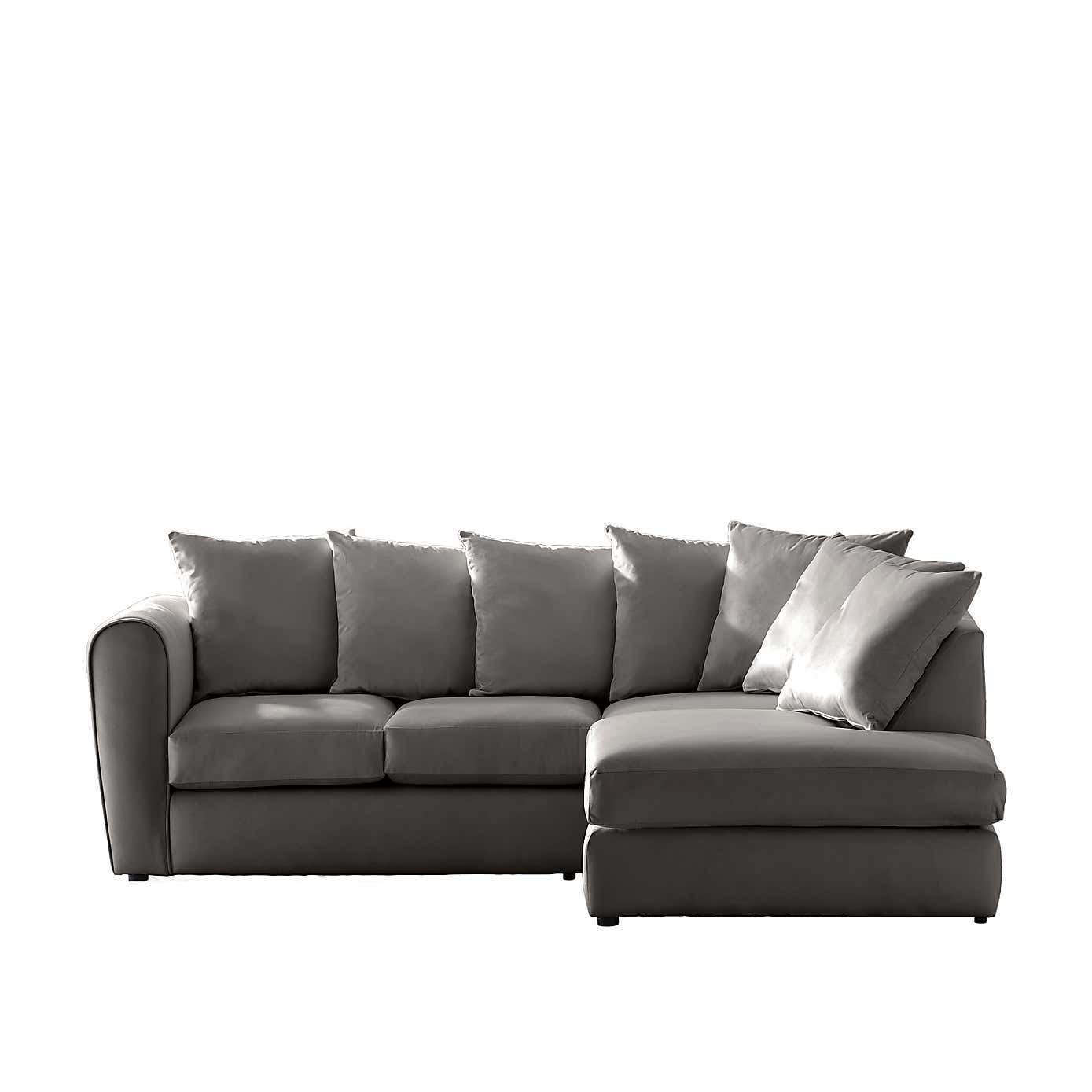 Blake Opulent Velvet Curved Quilted Arm Corner Sofa