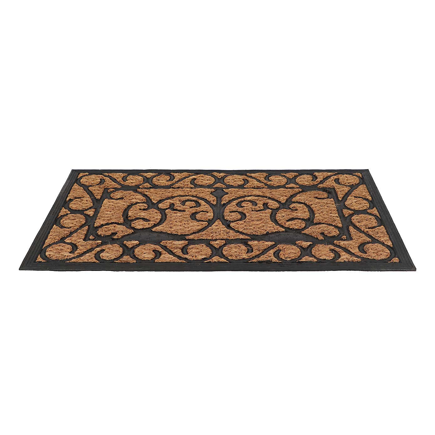 Fallen Fruits Rectangle Rubber Coir Doormat