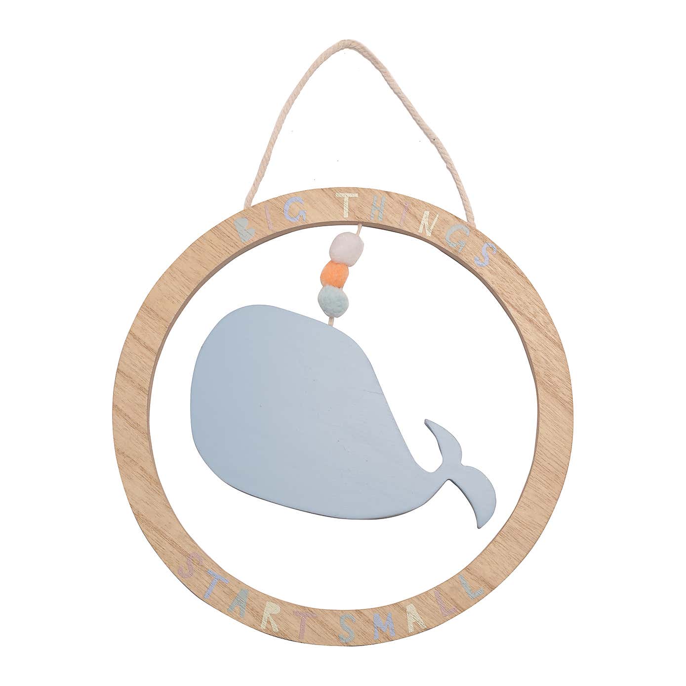 Petit Cheri Whale Hanging Plaque