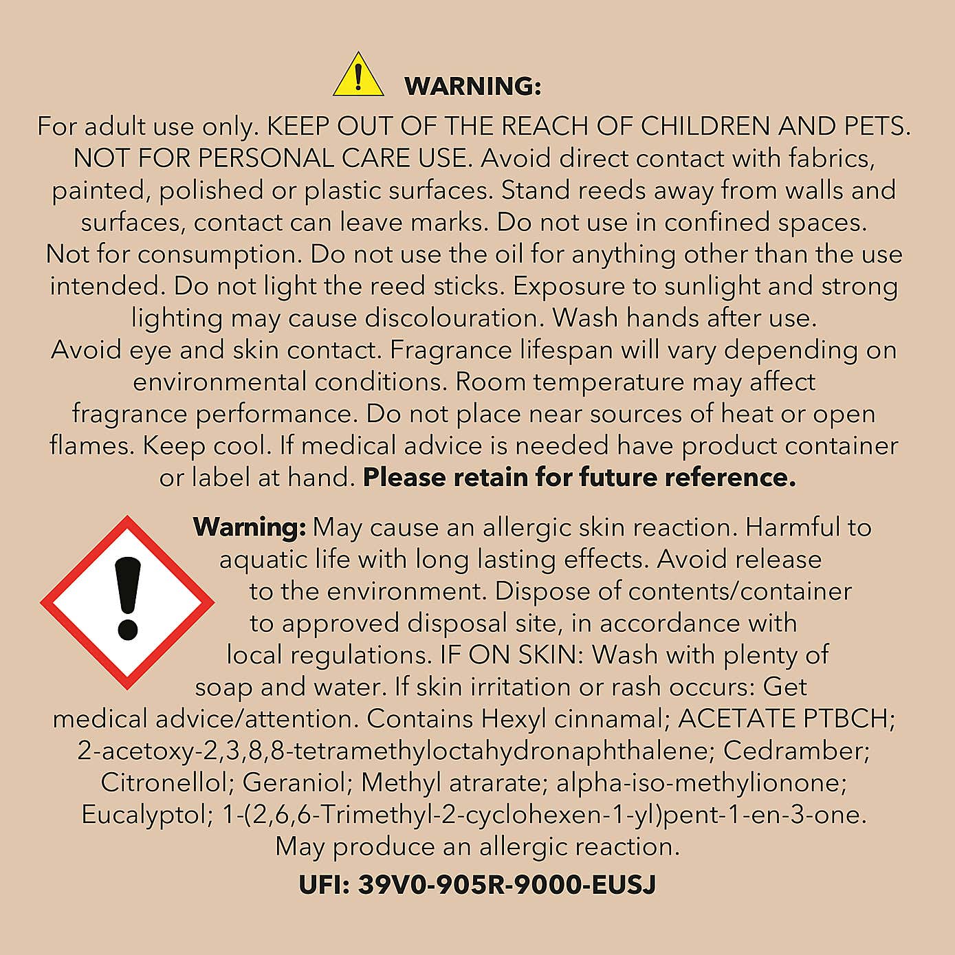 Woven Amber & Saffron Diffuser