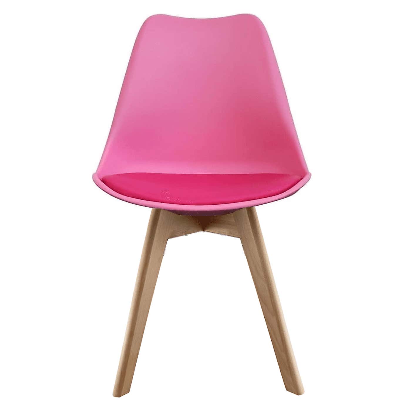Fusion Living Soho Plastic Dining Chair with Squared Legs