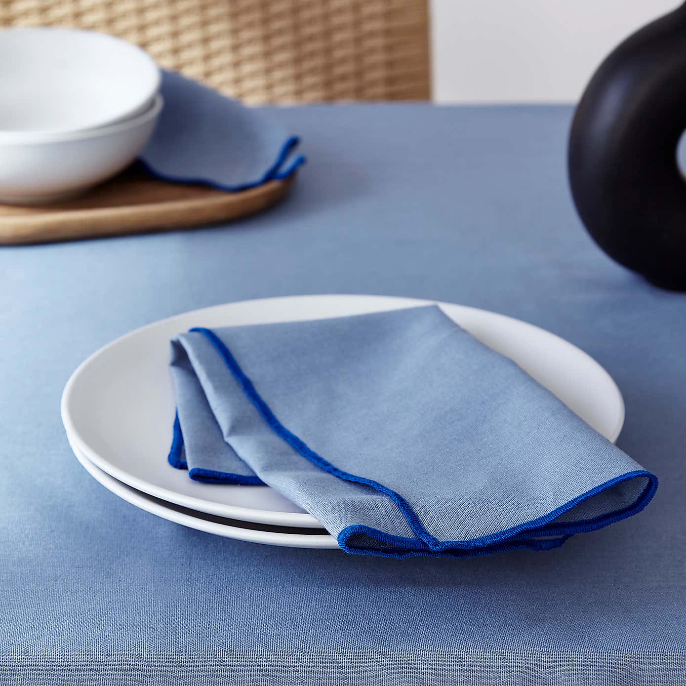 Set of 4 Contrast Stitch Napkins