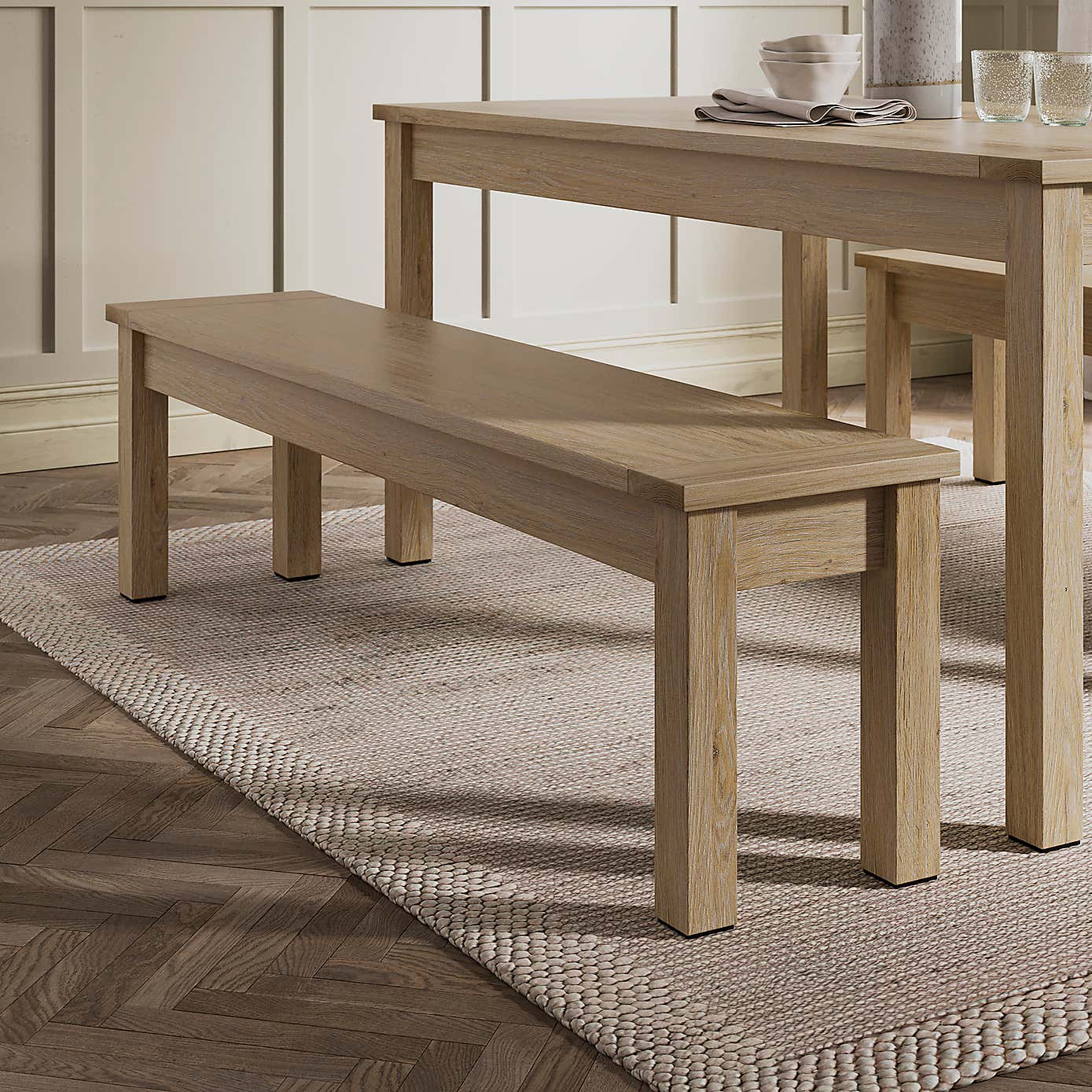 Olney 6 Seater Dining Table and Bench Set