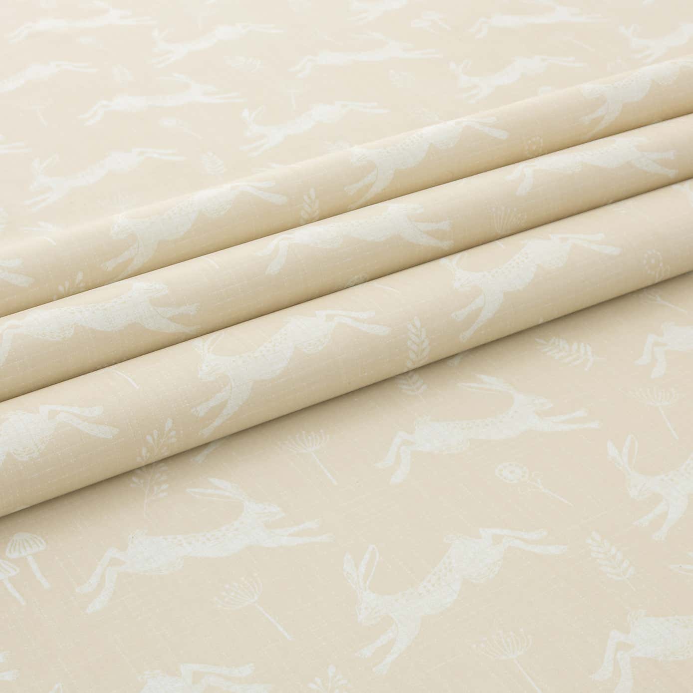 By the Metre Jumping Hare PVC