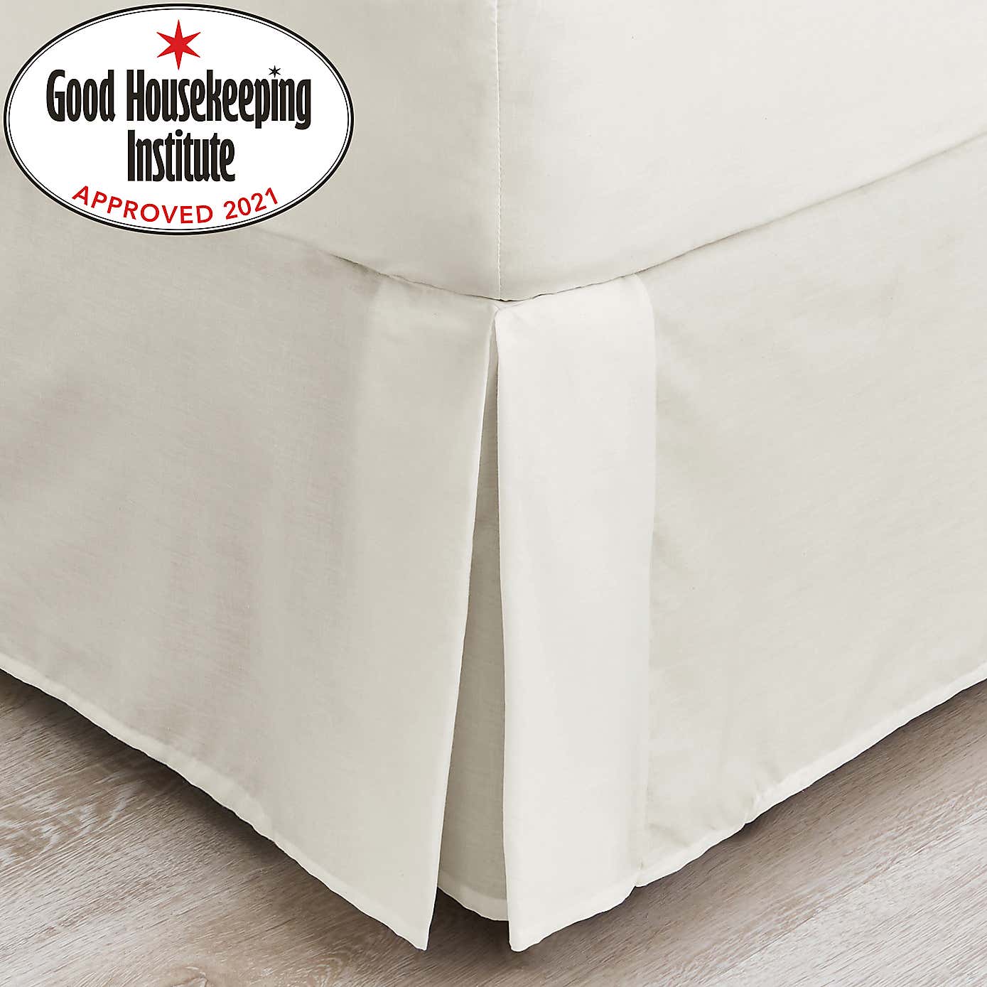 Non Iron Plain Dye Ivory Divan Trim