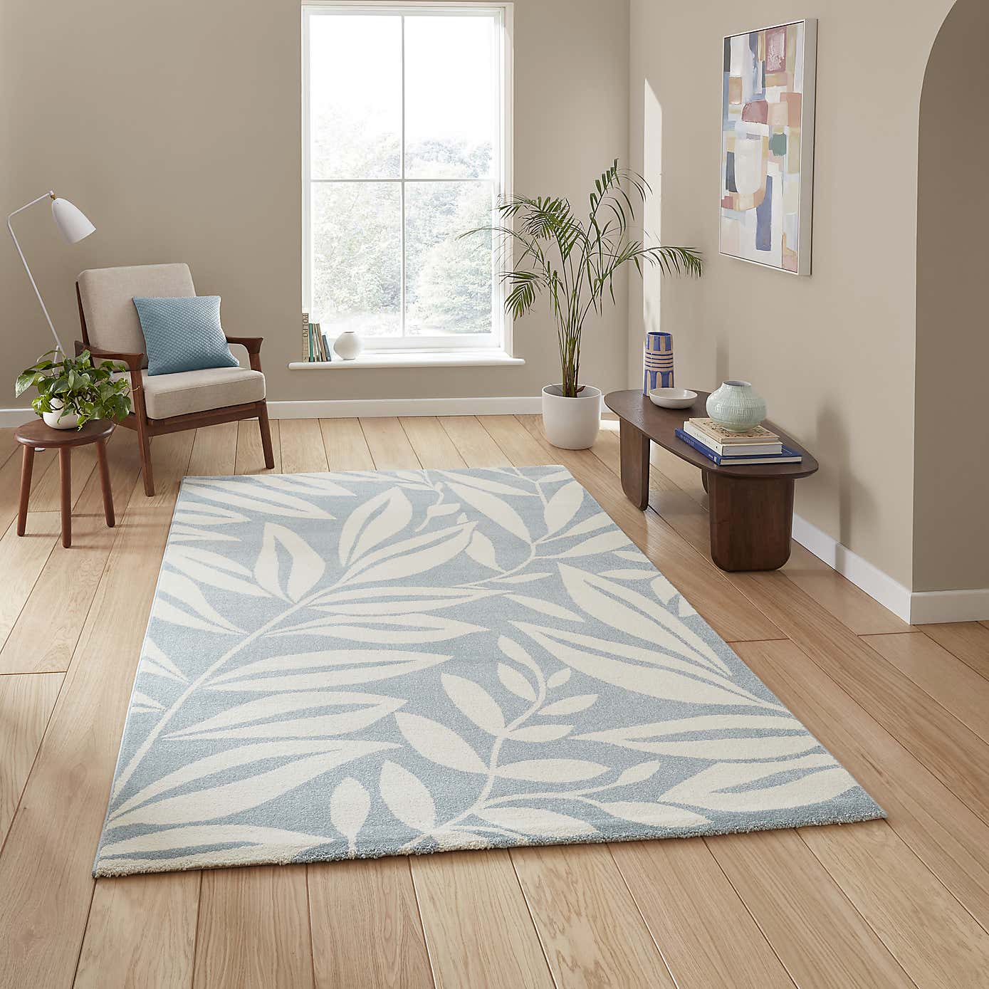 Catherine Lansfield Sorrel Leaves Rug