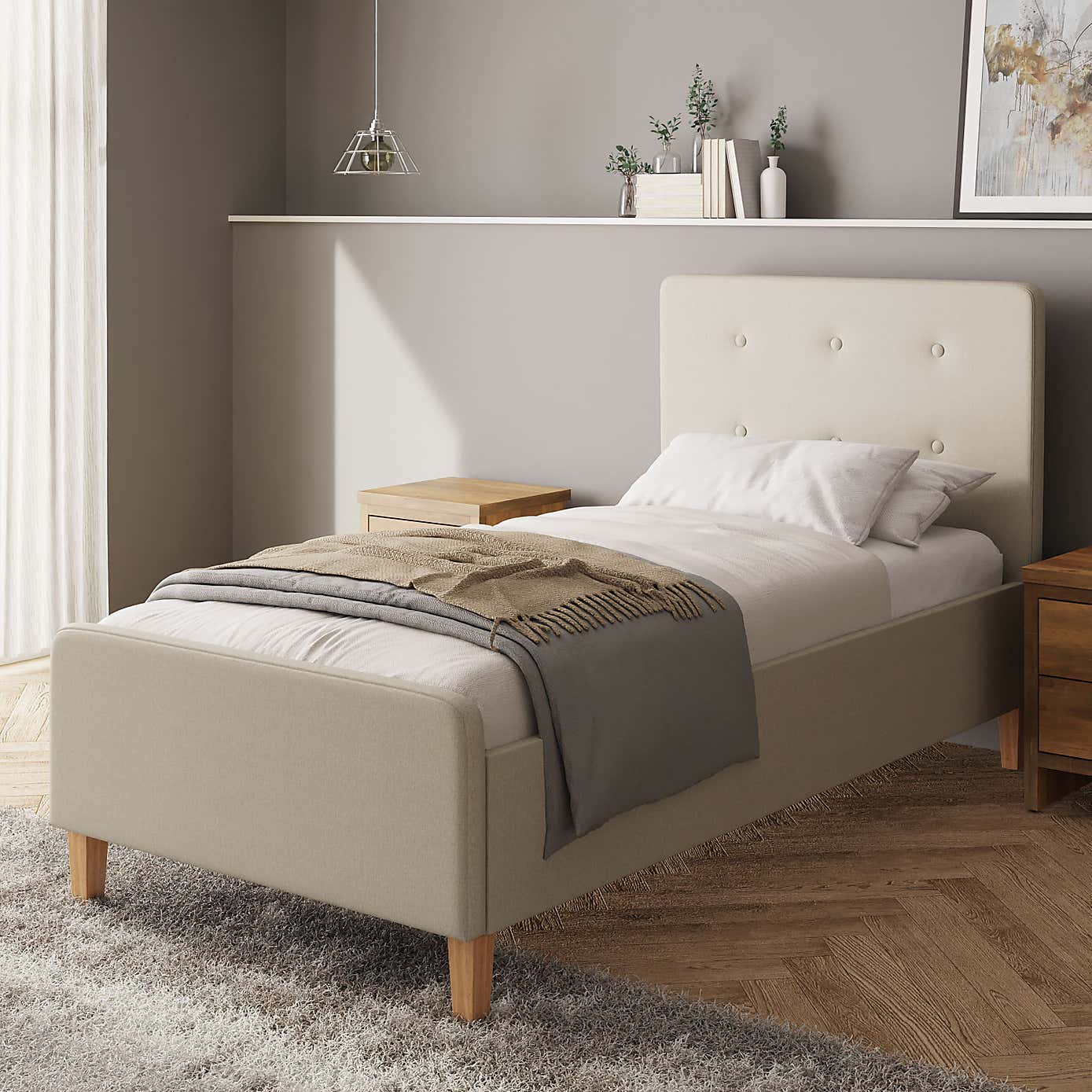 Ashbourne Fabric Ottoman Bed