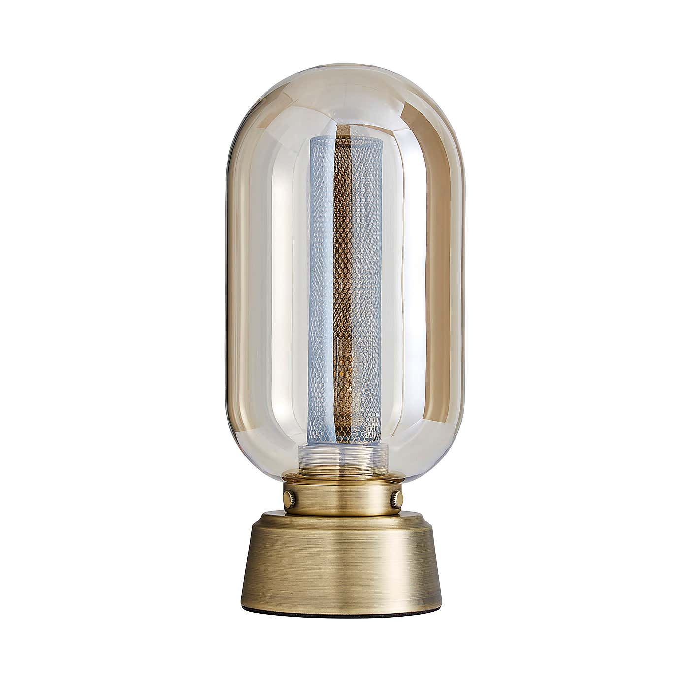 Safi Mesh Detail Table Lamp Antique Brass