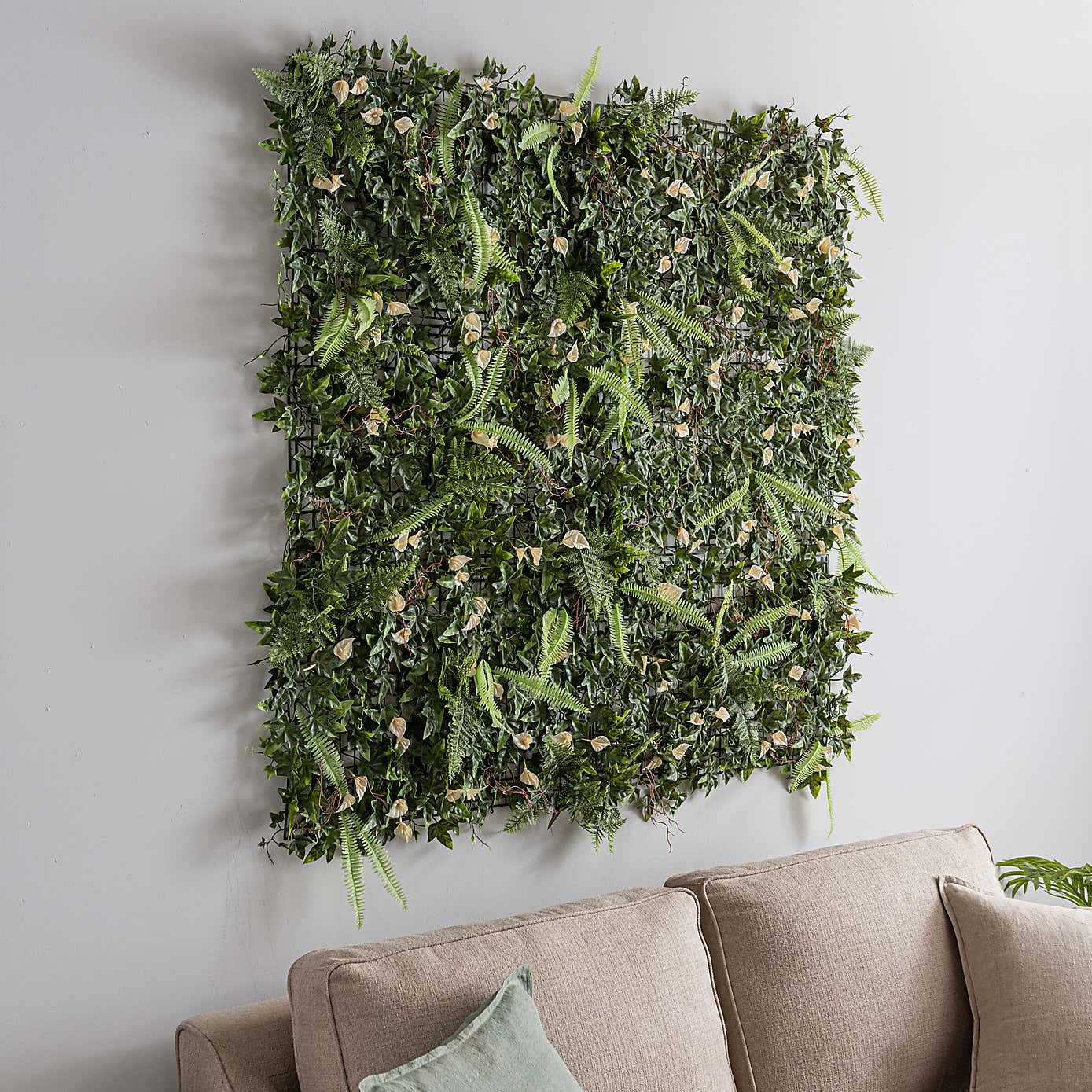 Artificial Lily and Mixed Foliage Wall Panels