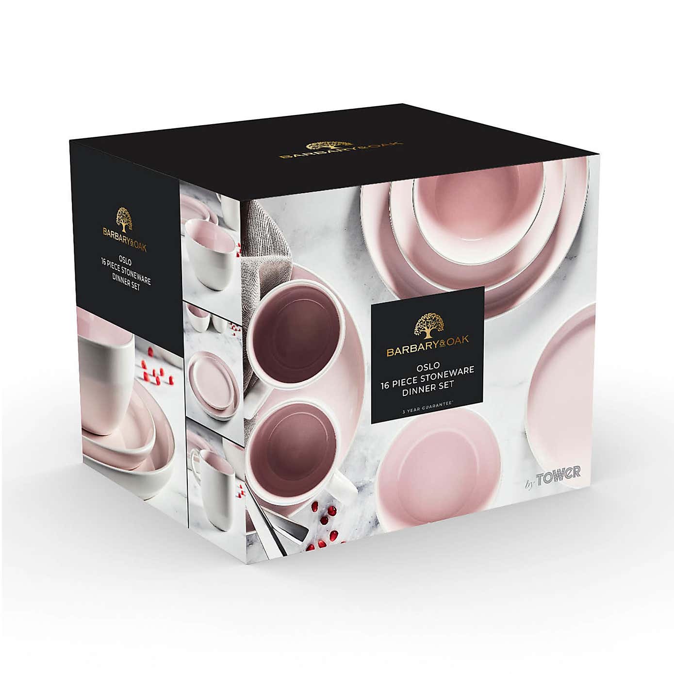 Barbary & Oak Oslo Stoneware 16 Piece Dinner Set