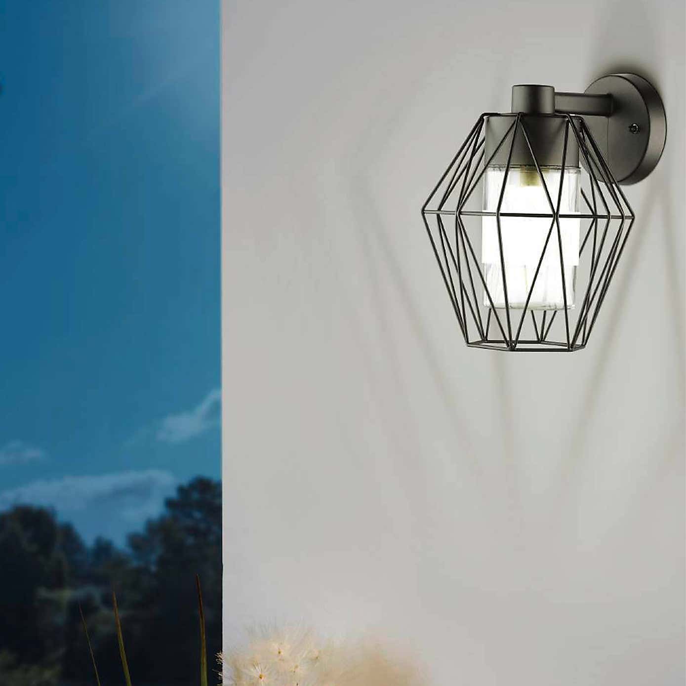 EGLO Canove 1 Light Caged Outdoor Wall Lamp