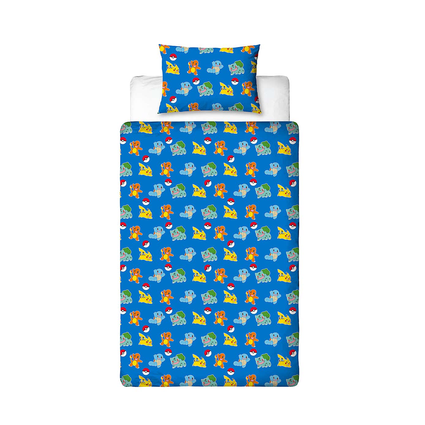 Pokemon Retro Reversible Single Duvet Cover & Pillowcase Set