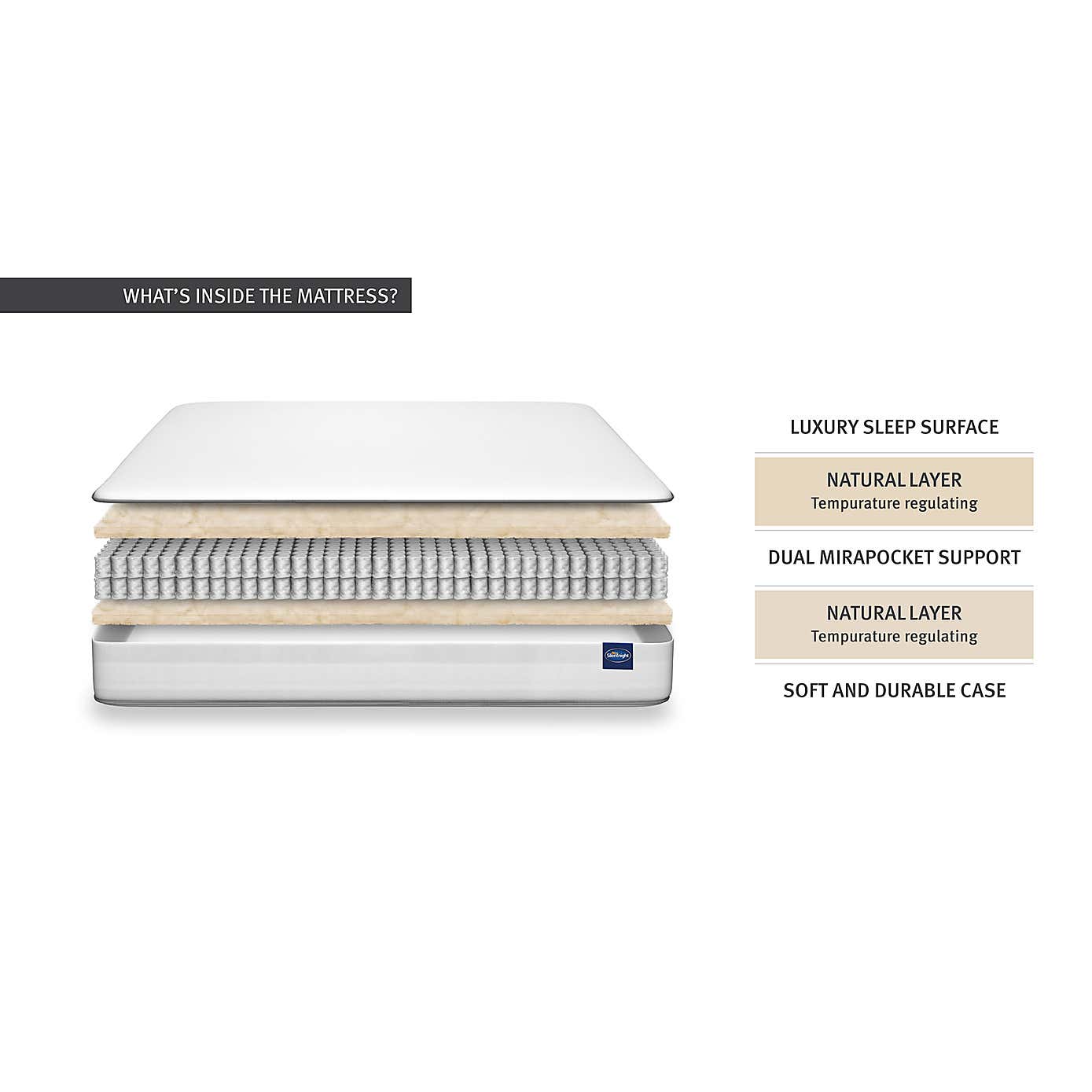 Silentnight 2800 Pocket Natural Ortho Mattress