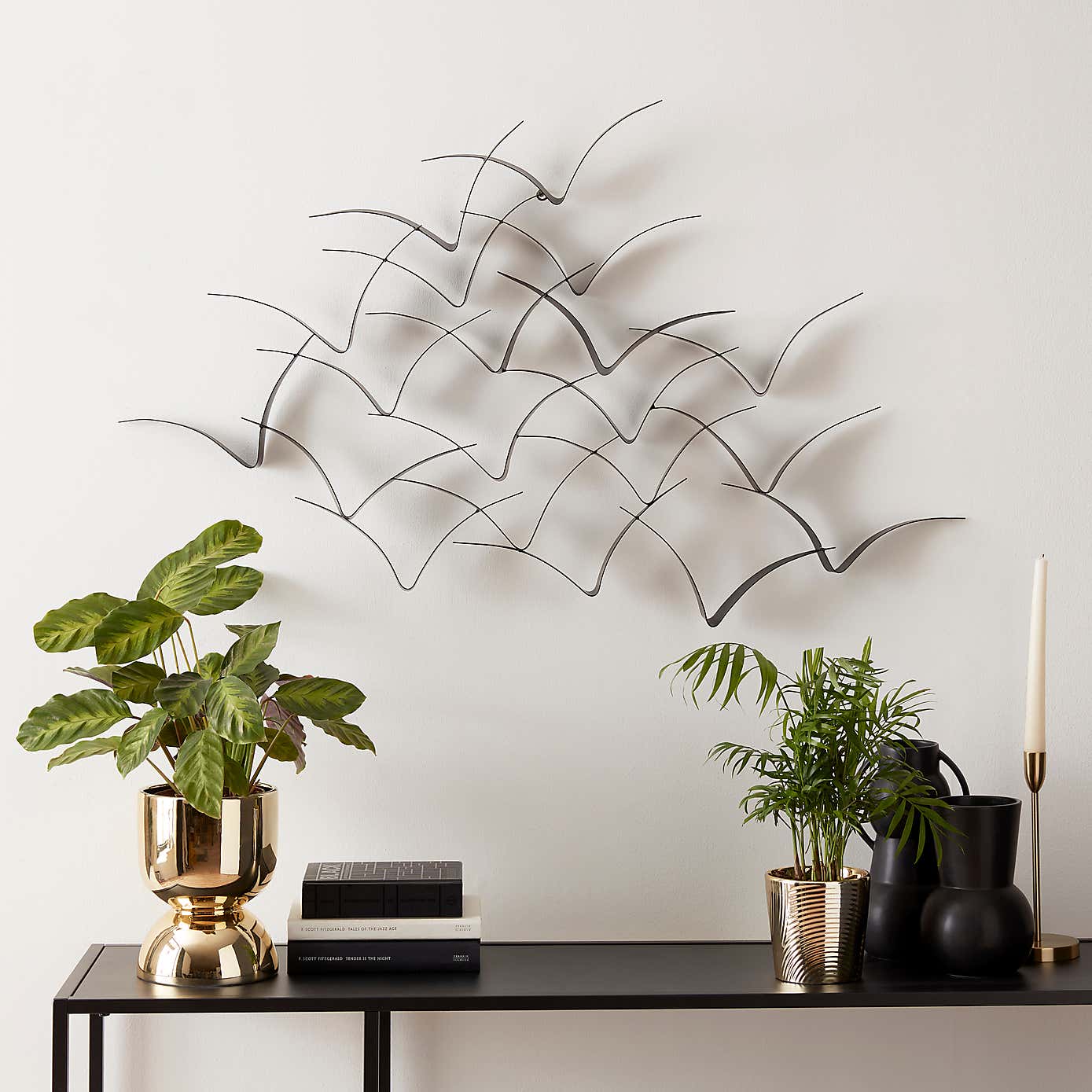 Costal Birds Metal Wall Art 90cm