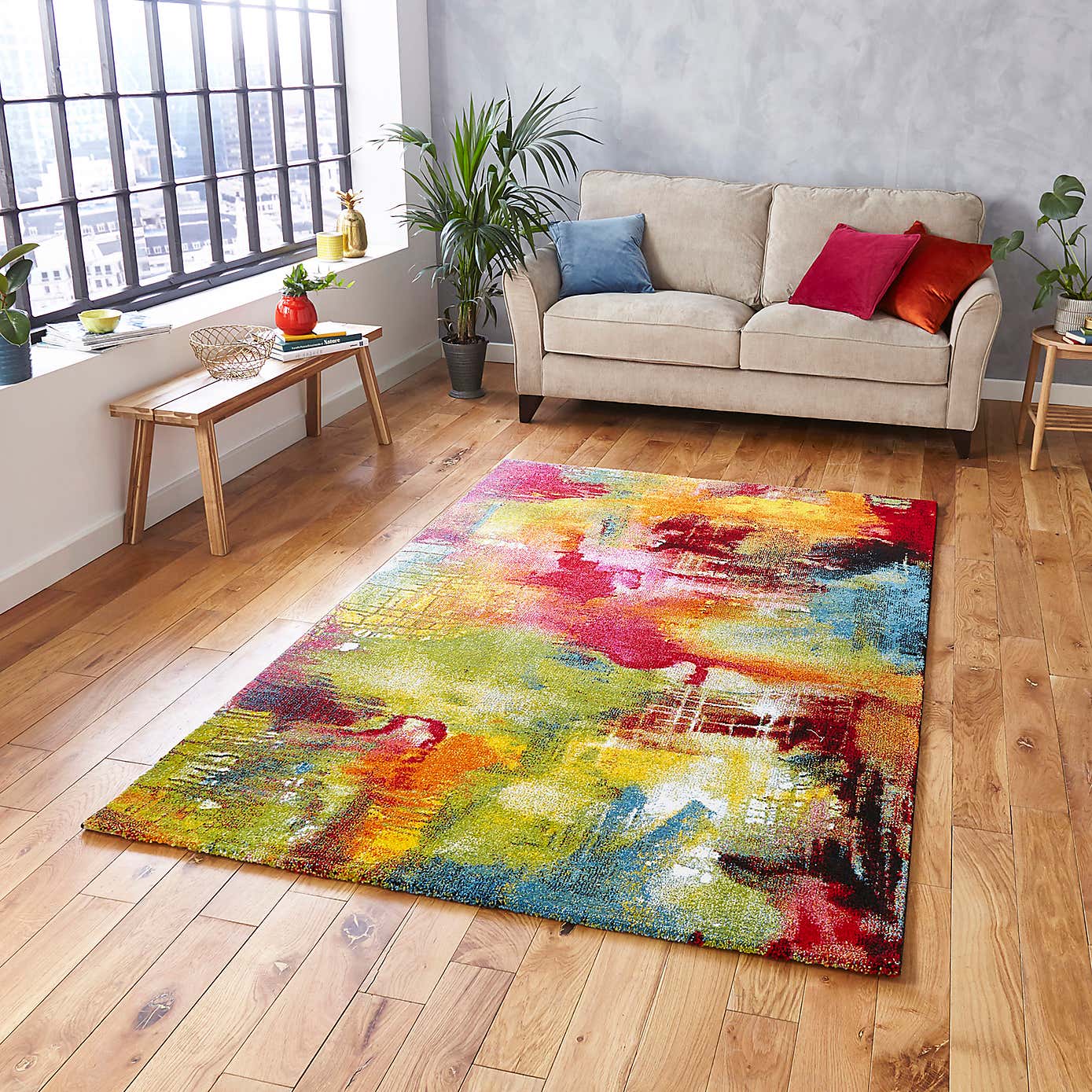 Multicoloured Sunrise 20754 Rug