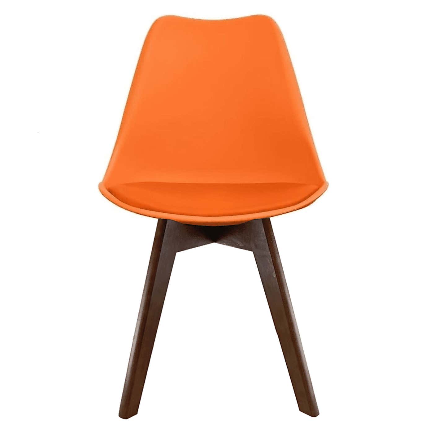 Fusion Living Soho Plastic Dining Chair with Squared Legs