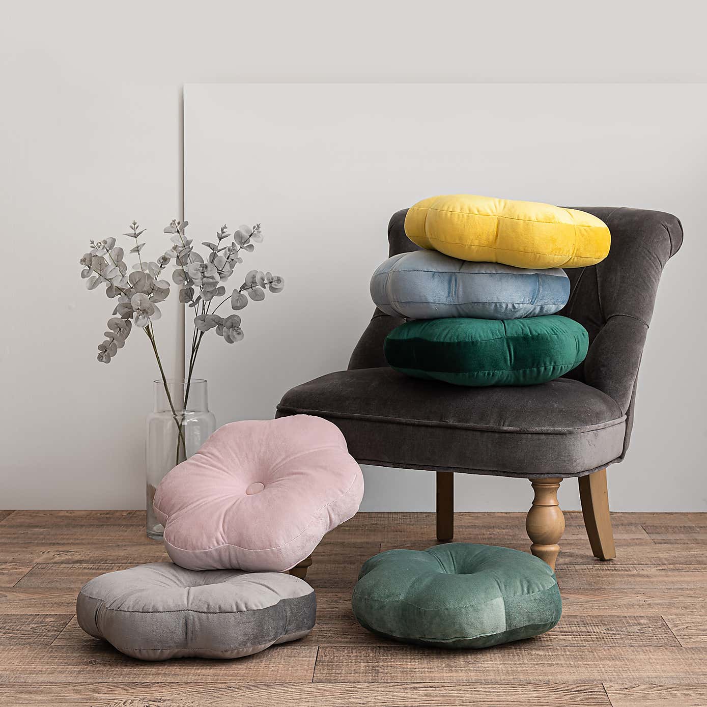 Flower Velvet Cushion