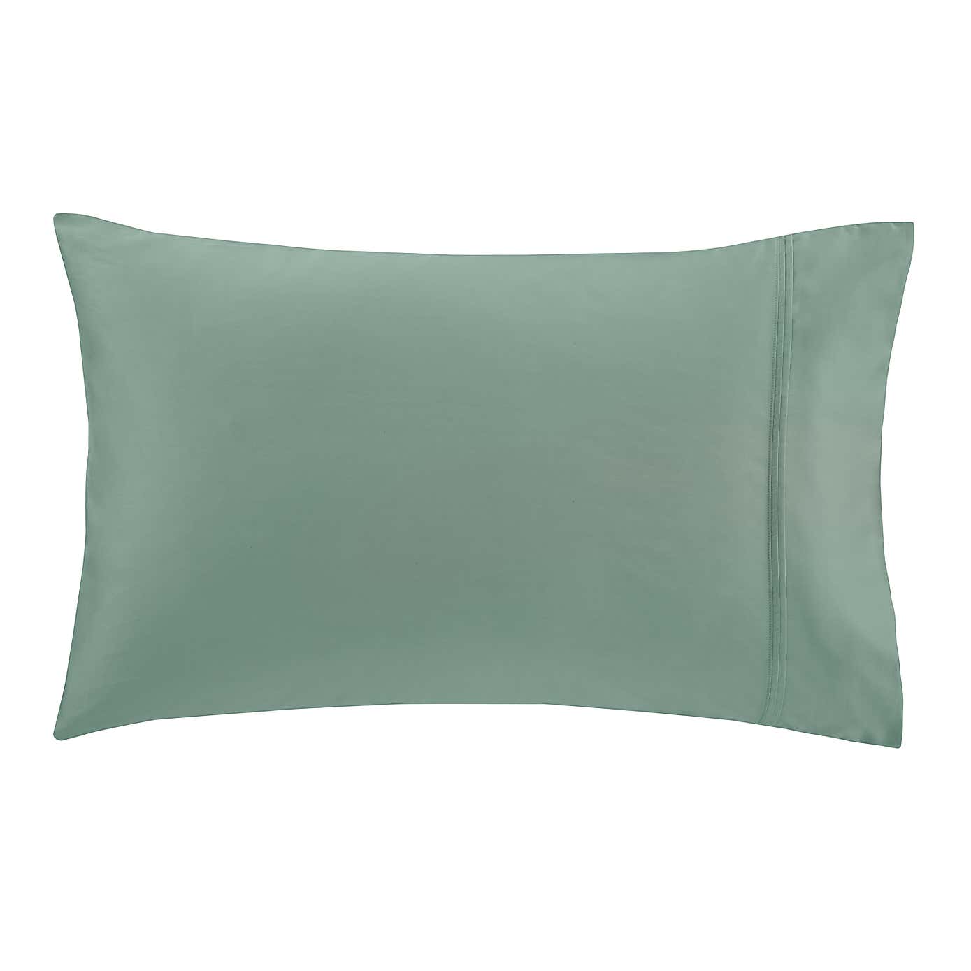 Dorma 500 Thread Count 100% Cotton Satin Plain Cuffed Pillowcase