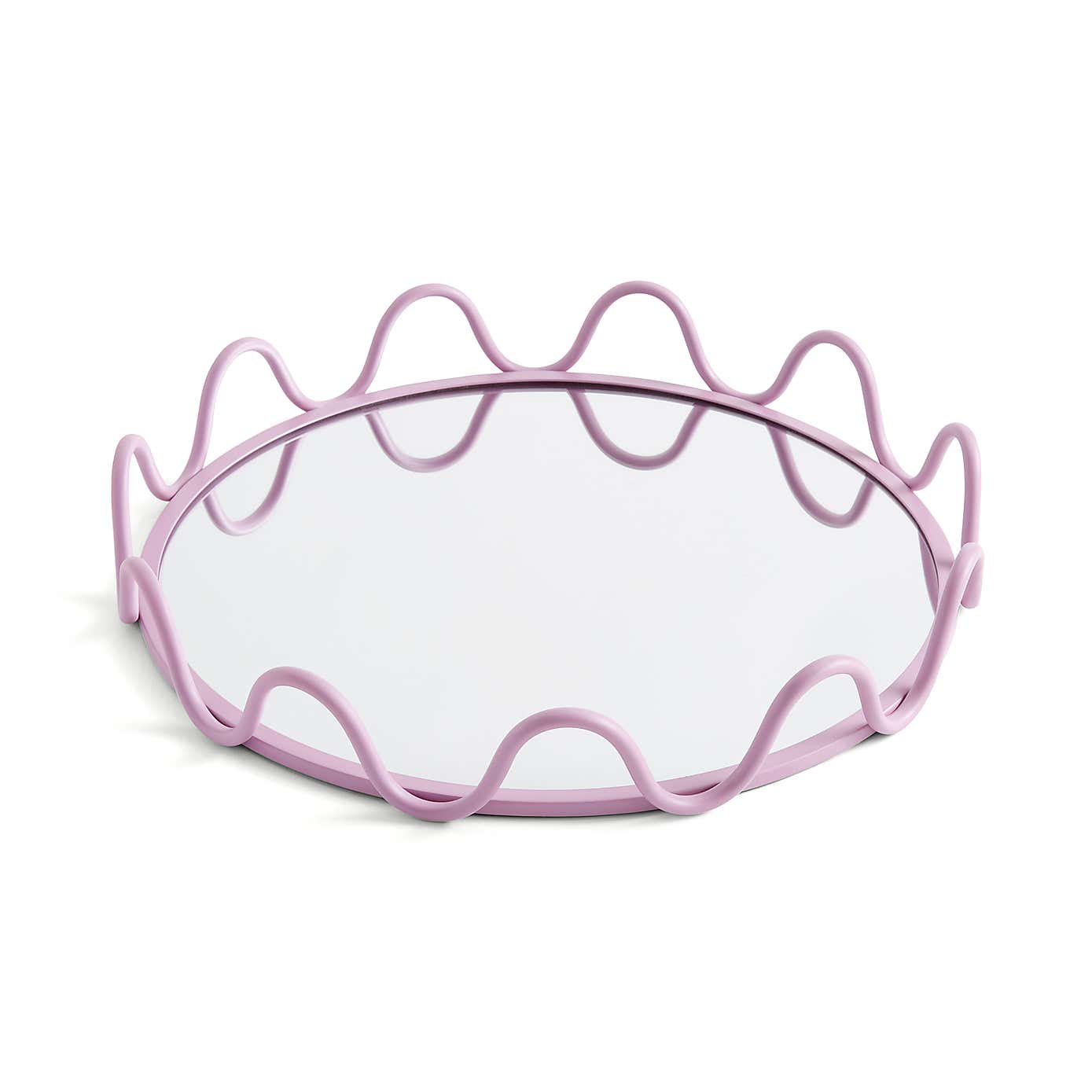 Sophie Robinson Wavy Metal Mirrored Tray
