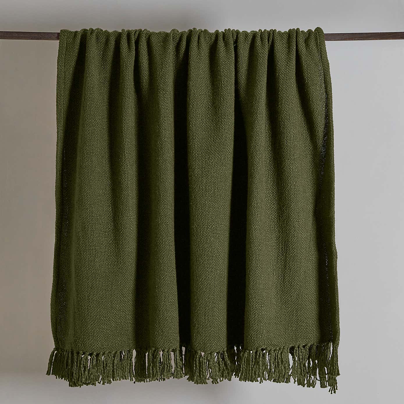 Aris Cotton Weave Black Throw