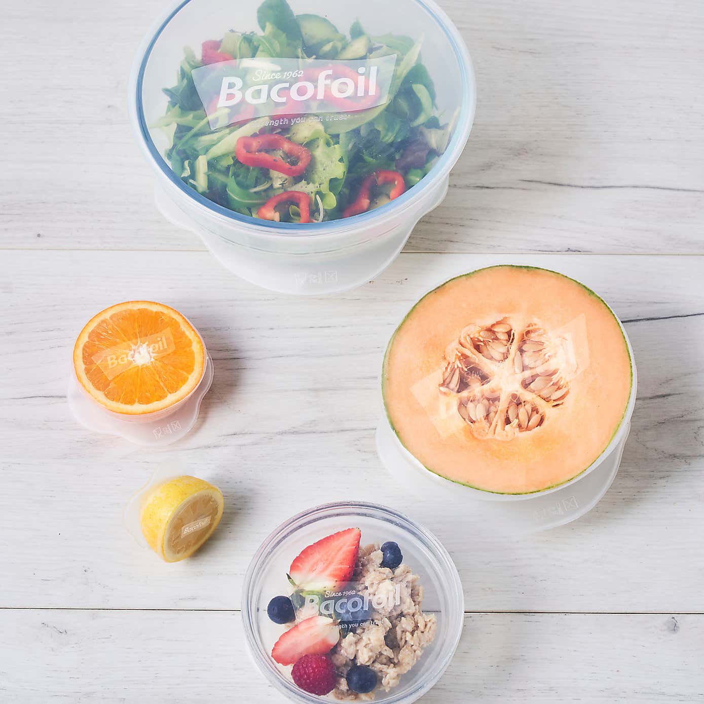 Set of 3 Bacofoil Small Silicone Lids