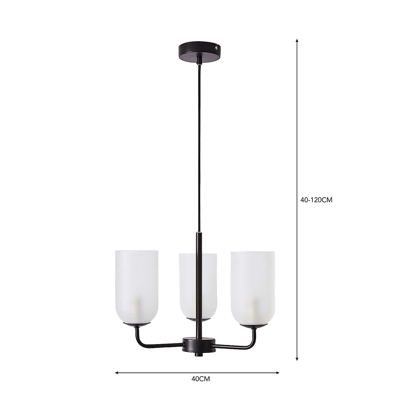 Palazzo 3 Light Chandelier