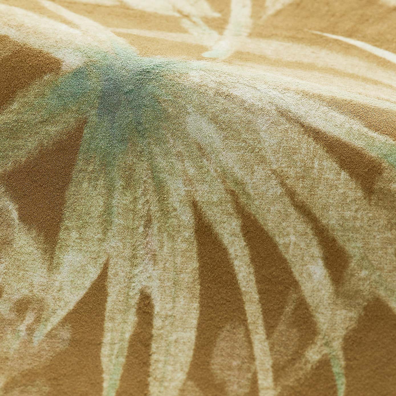 Beatrice Luxe Palm Velvet Snuggle Chair