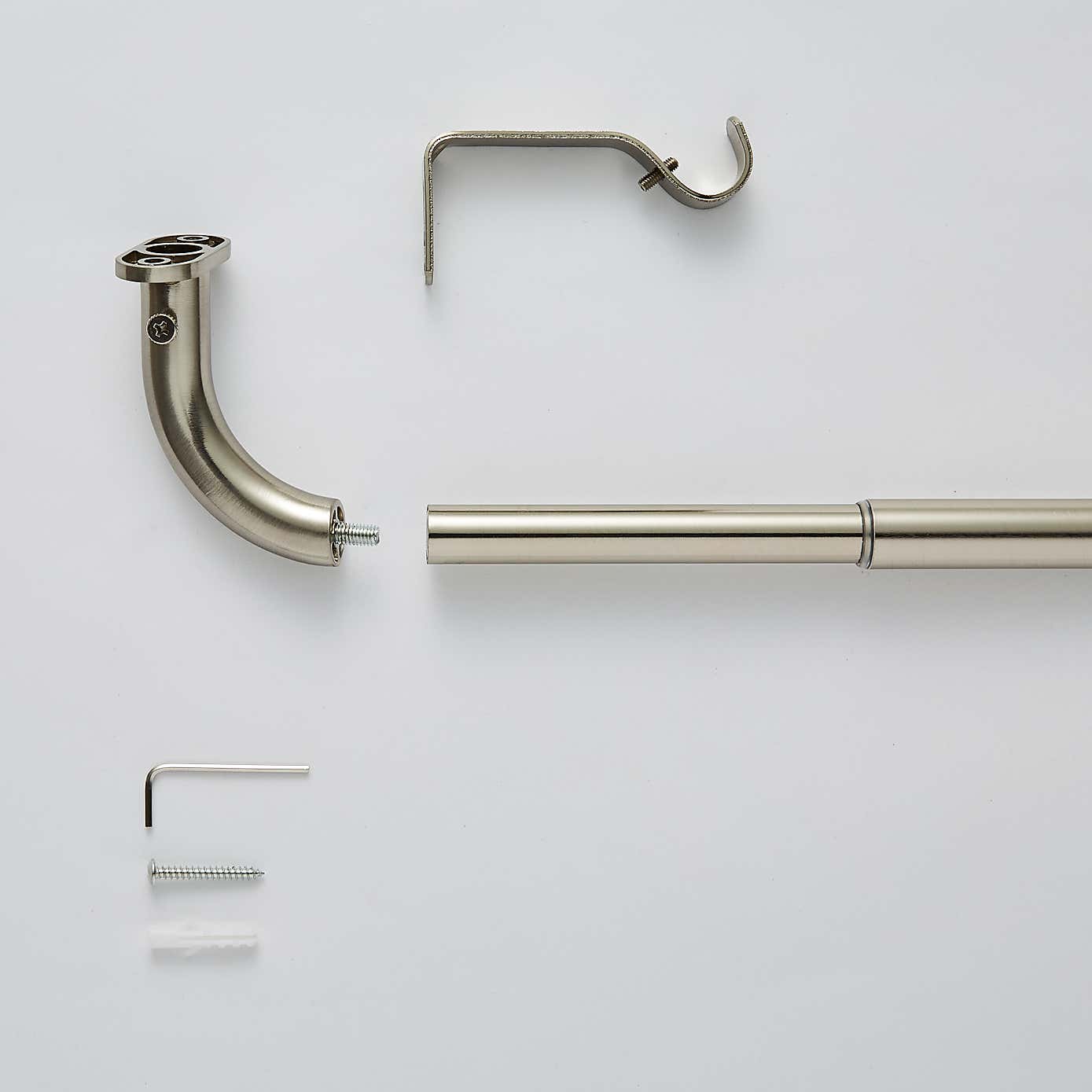 Room Darkening Blackout 25/28mm Metal Extendable Curtain Pole