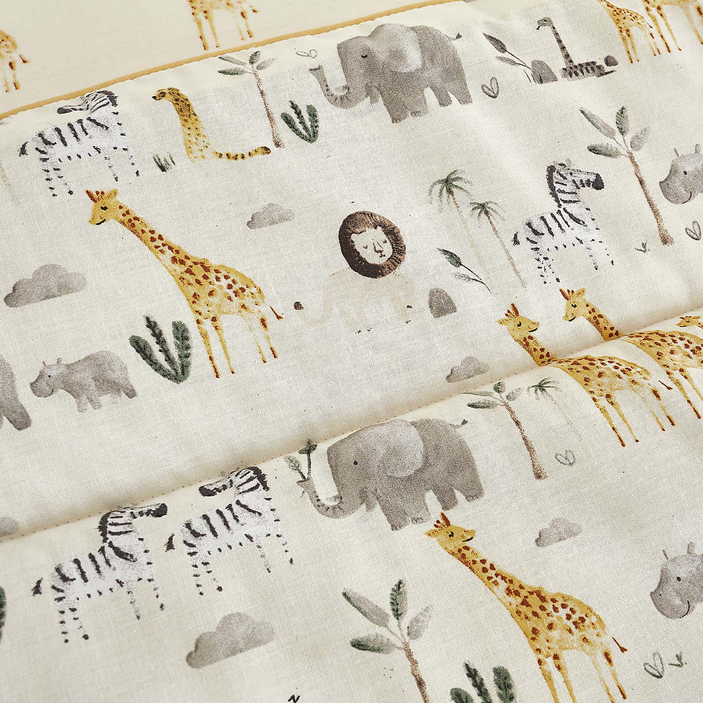 Safari Natural 100% Cotton 4 Tog Cot Quilt