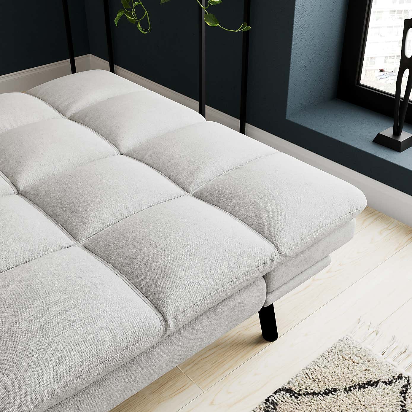 Luis Soft Chenille Clic Clac Double Sofa Bed