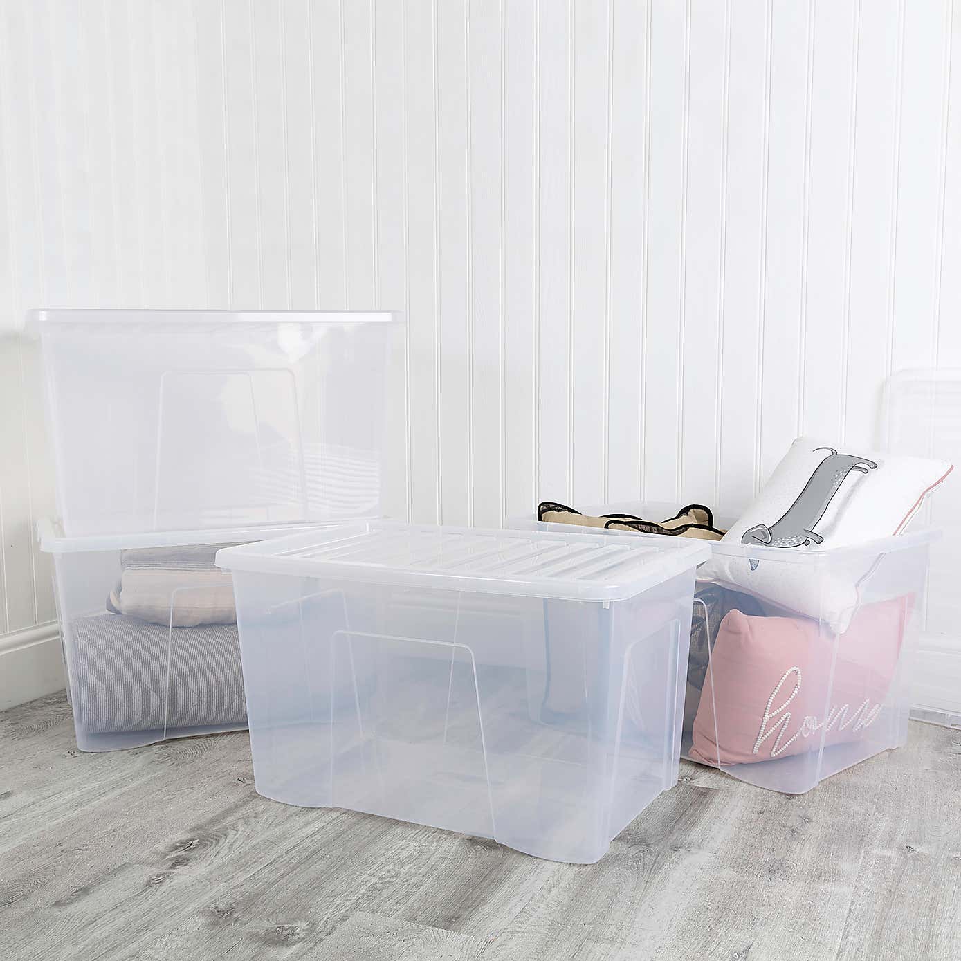 Wham Crystal Set of 4 Storage Boxes & Lids