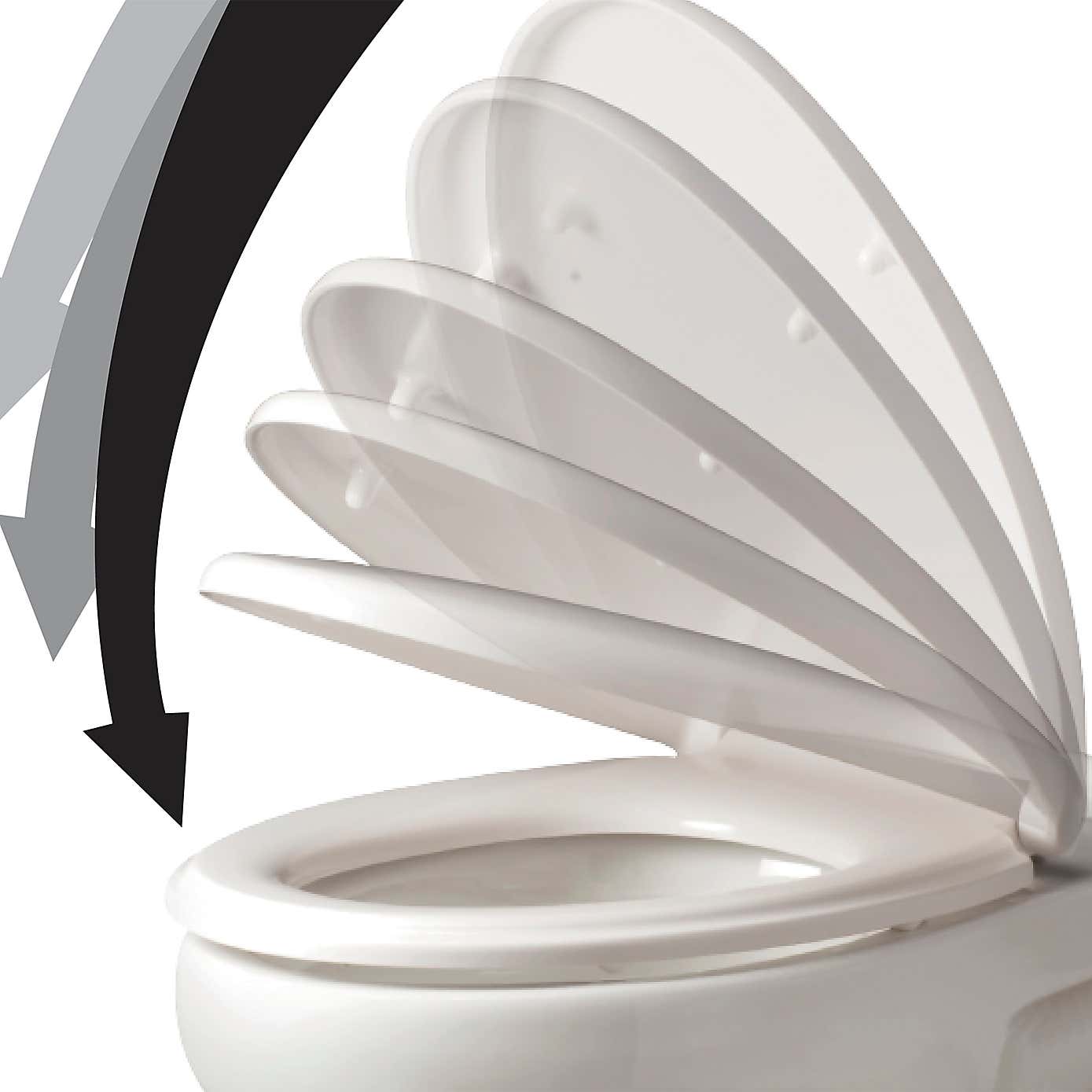 Thermoplast White Toilet Seat