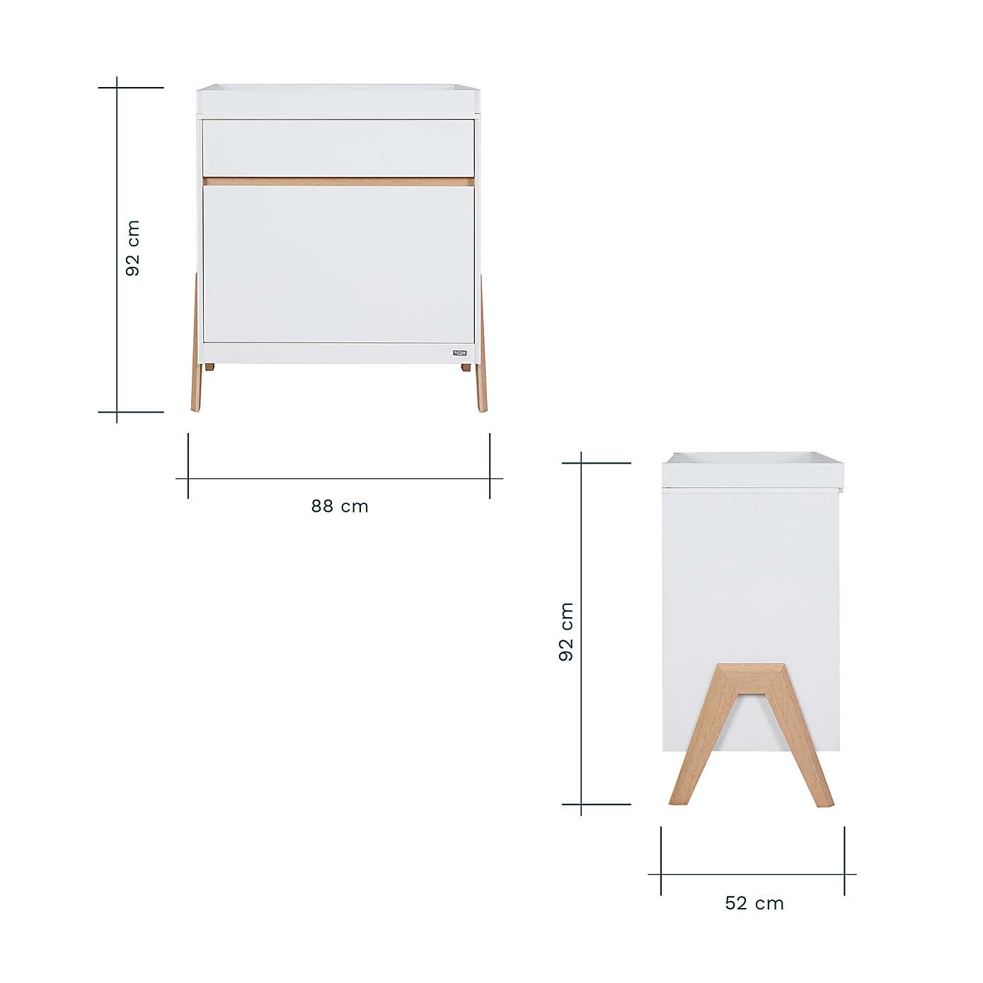 Tutti Bambini Fuori Mini 3 Piece Nursery Furniture Set