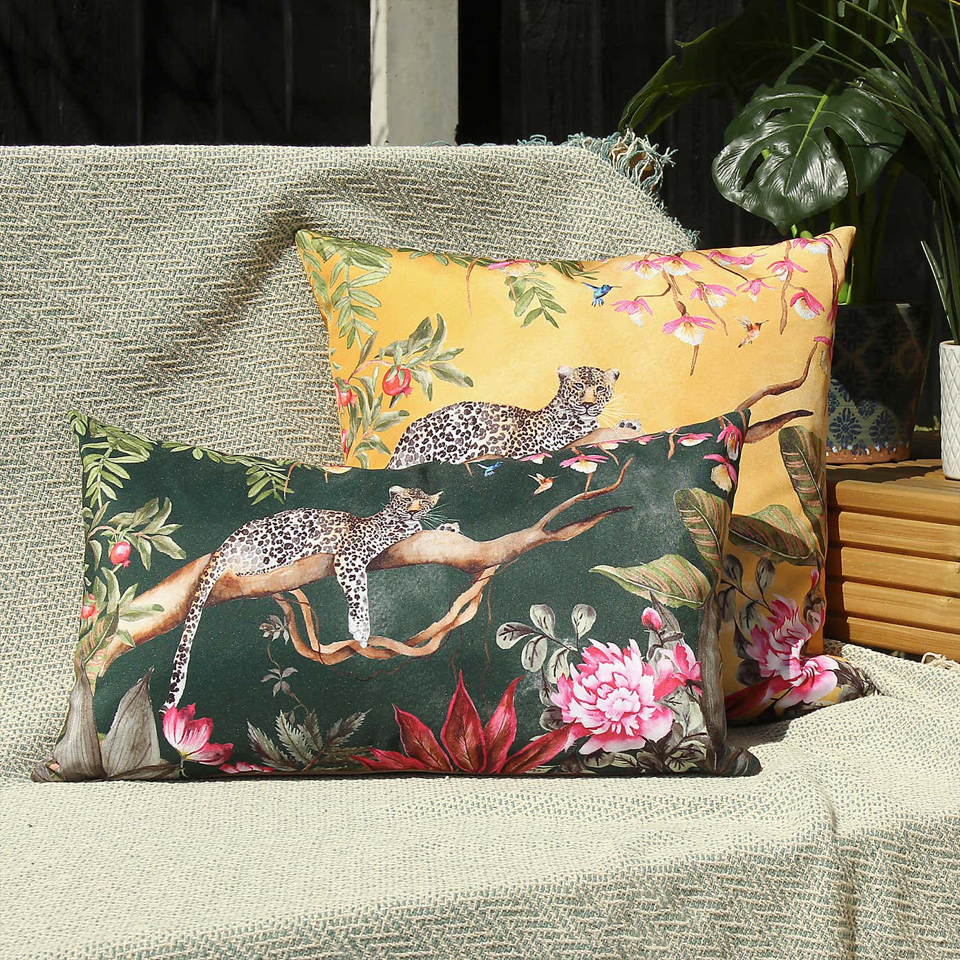 Leopard Forest Outdoor Cushion