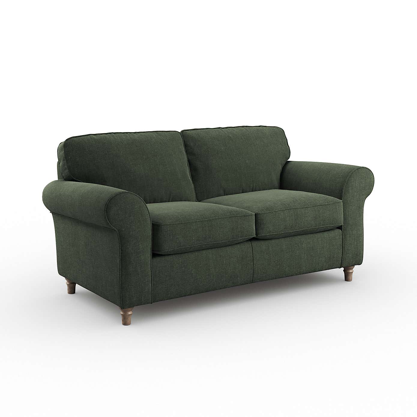 Flori 2 Seater Sofa, Tonal Plush Chenille