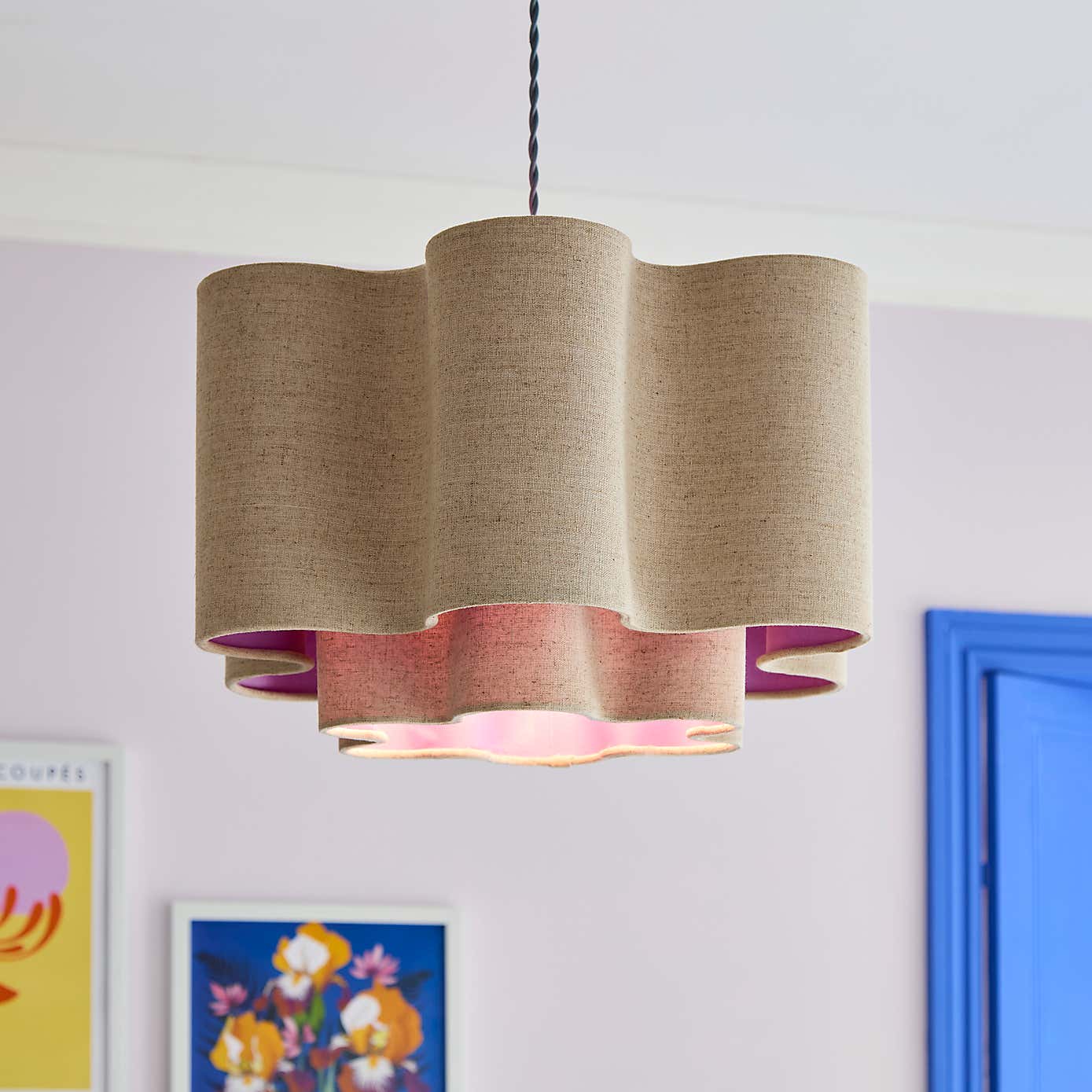 Sophie Robinson Wavy Two Tier Lamp Shade