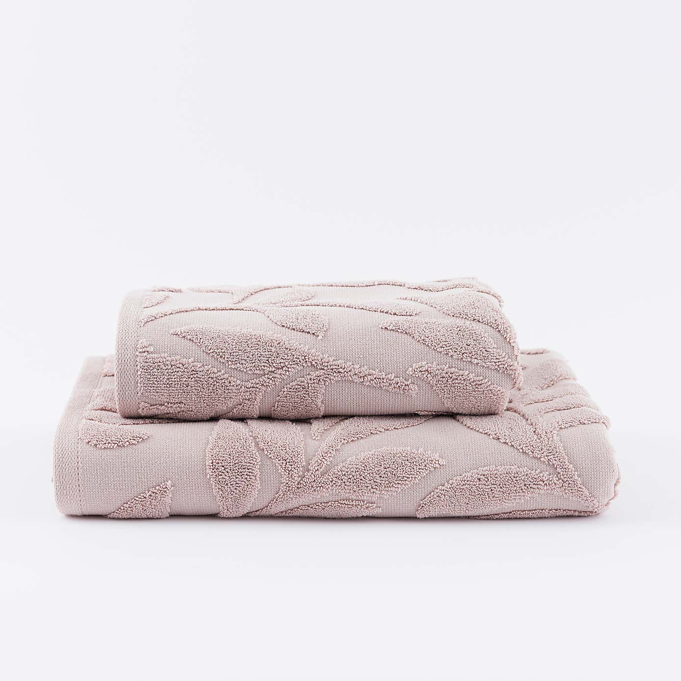 Woodland Leaf Sculptured Cotton Towel