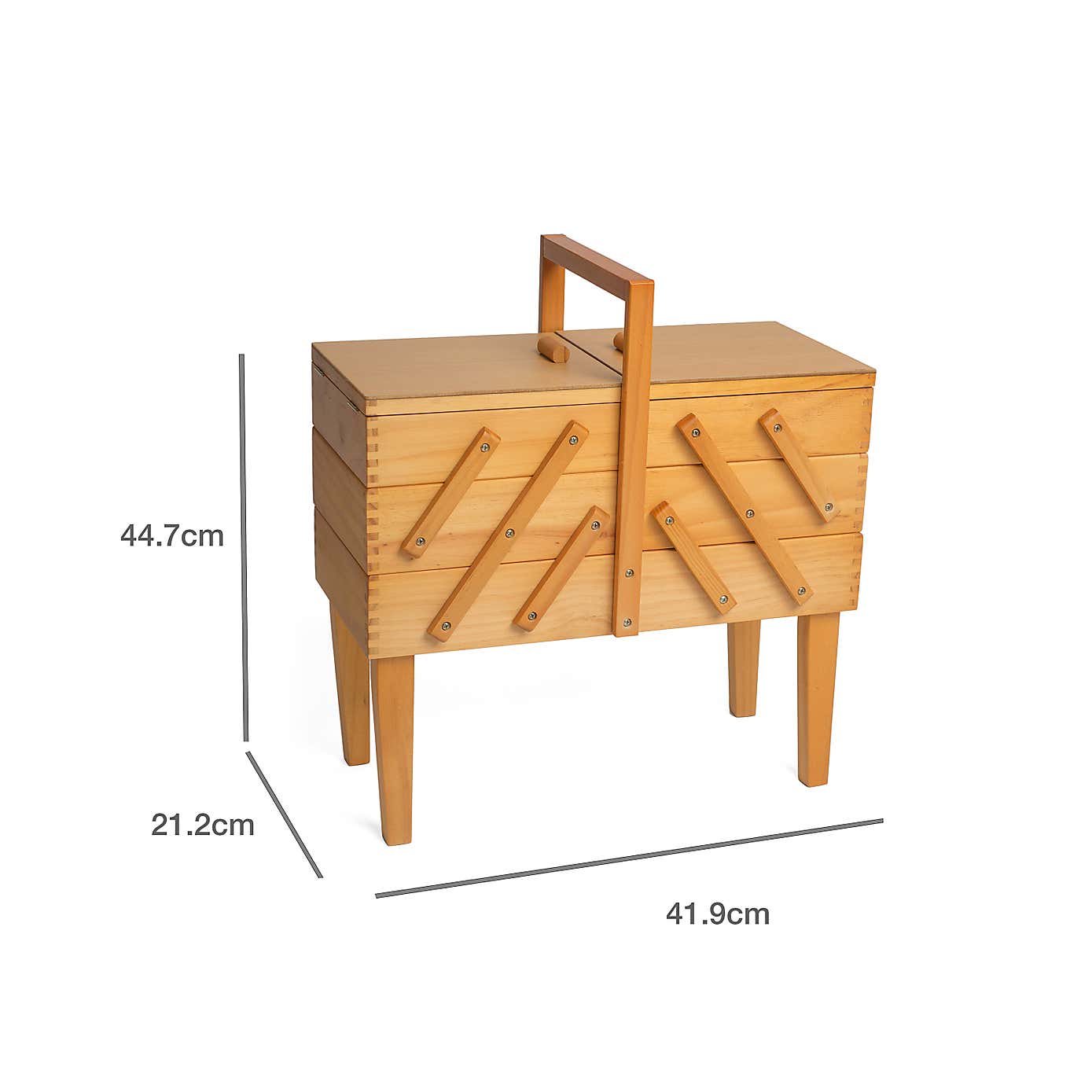 3 Tier Medium Cantilever Box on Legs