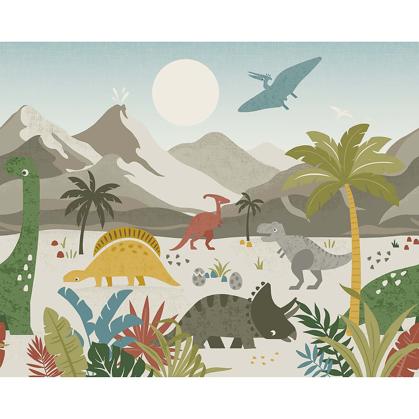 Dino Walk Wall Mural