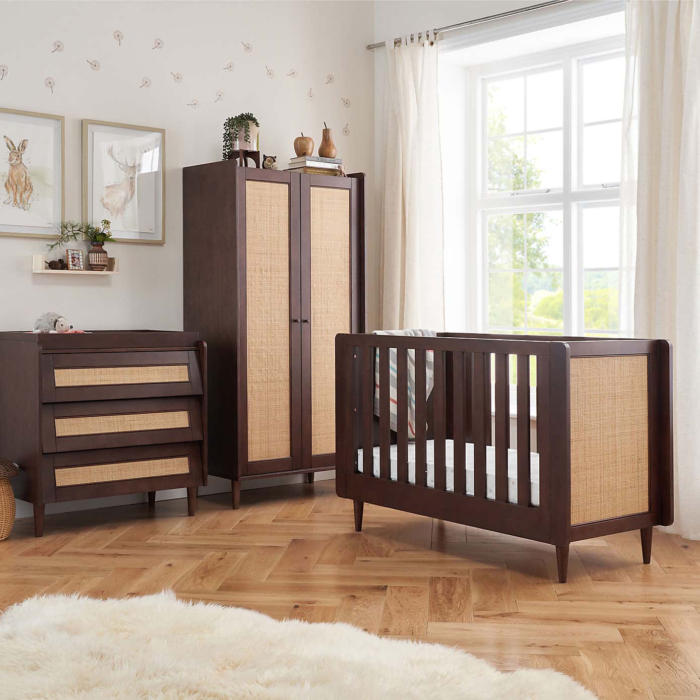 Tutti Bambini Japandi Mini 3 Piece Nursery Furniture Set