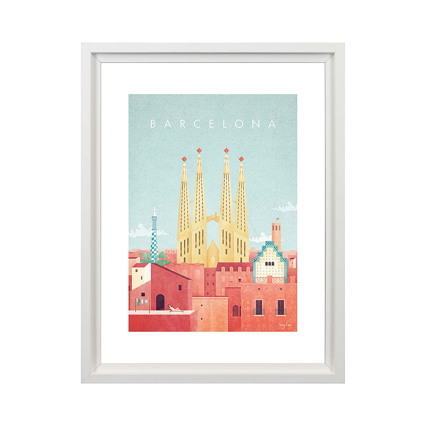 The Art Group Barcelona Framed Print